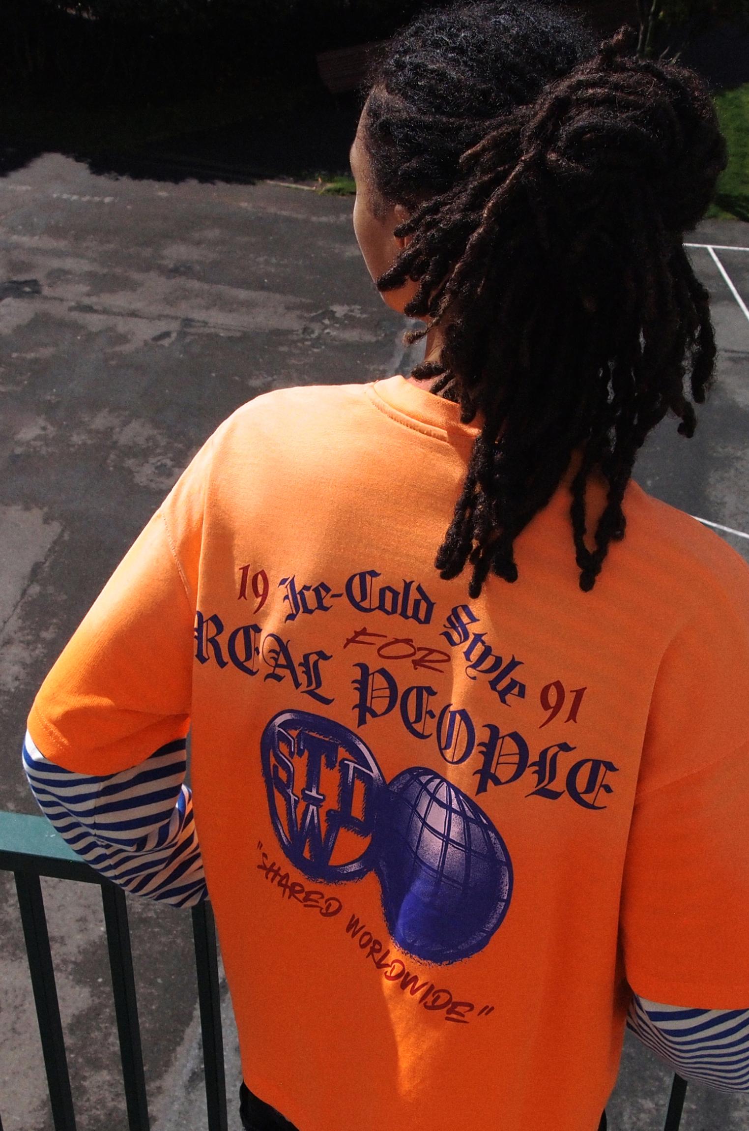 T-Shirt Boxy Stwd Laranja