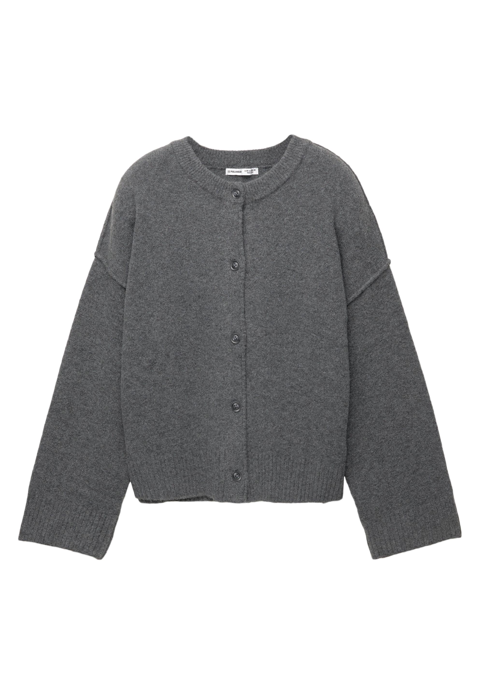 Soft knit cardigan — Anthracite grey