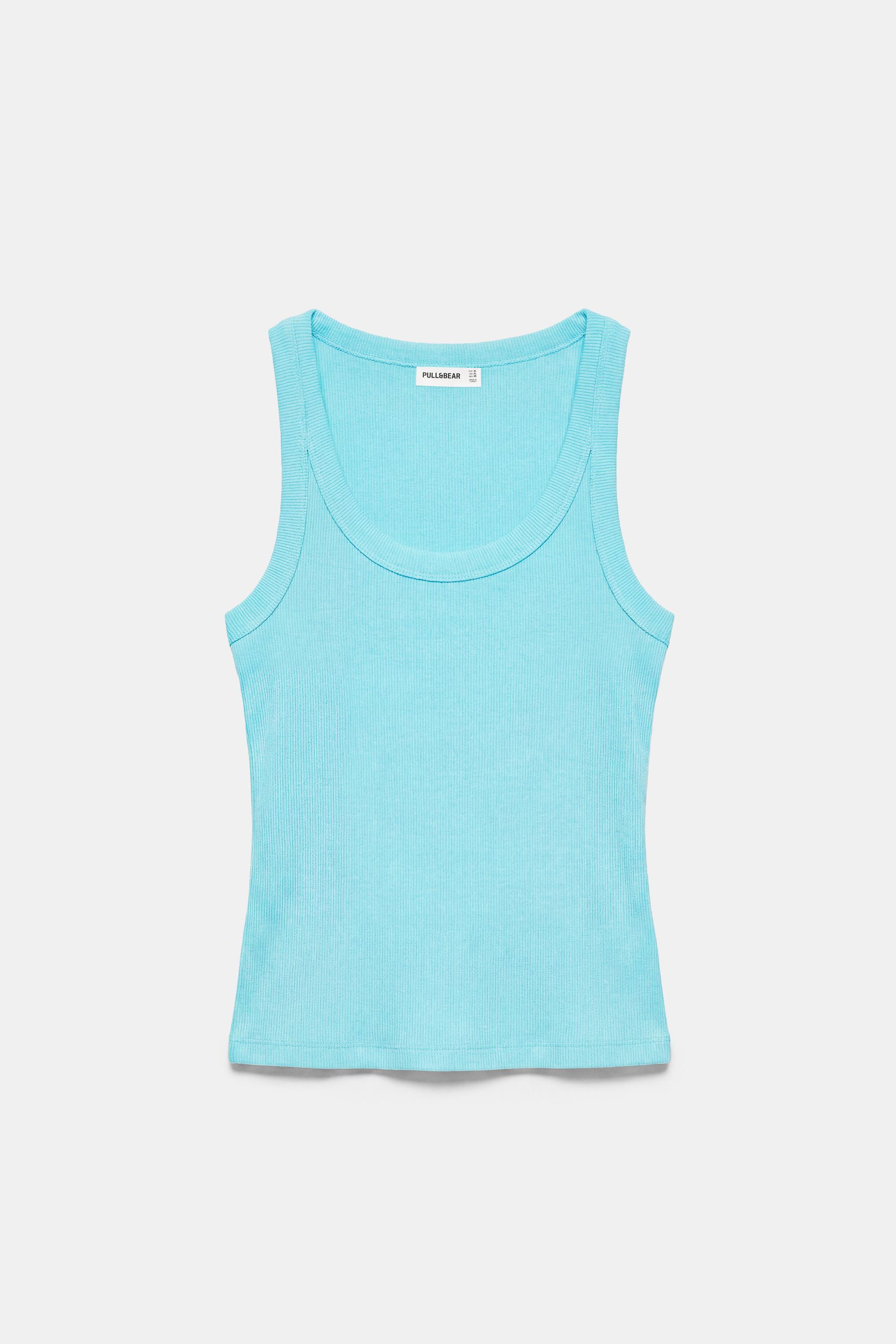 Basic tank top — Pale blue