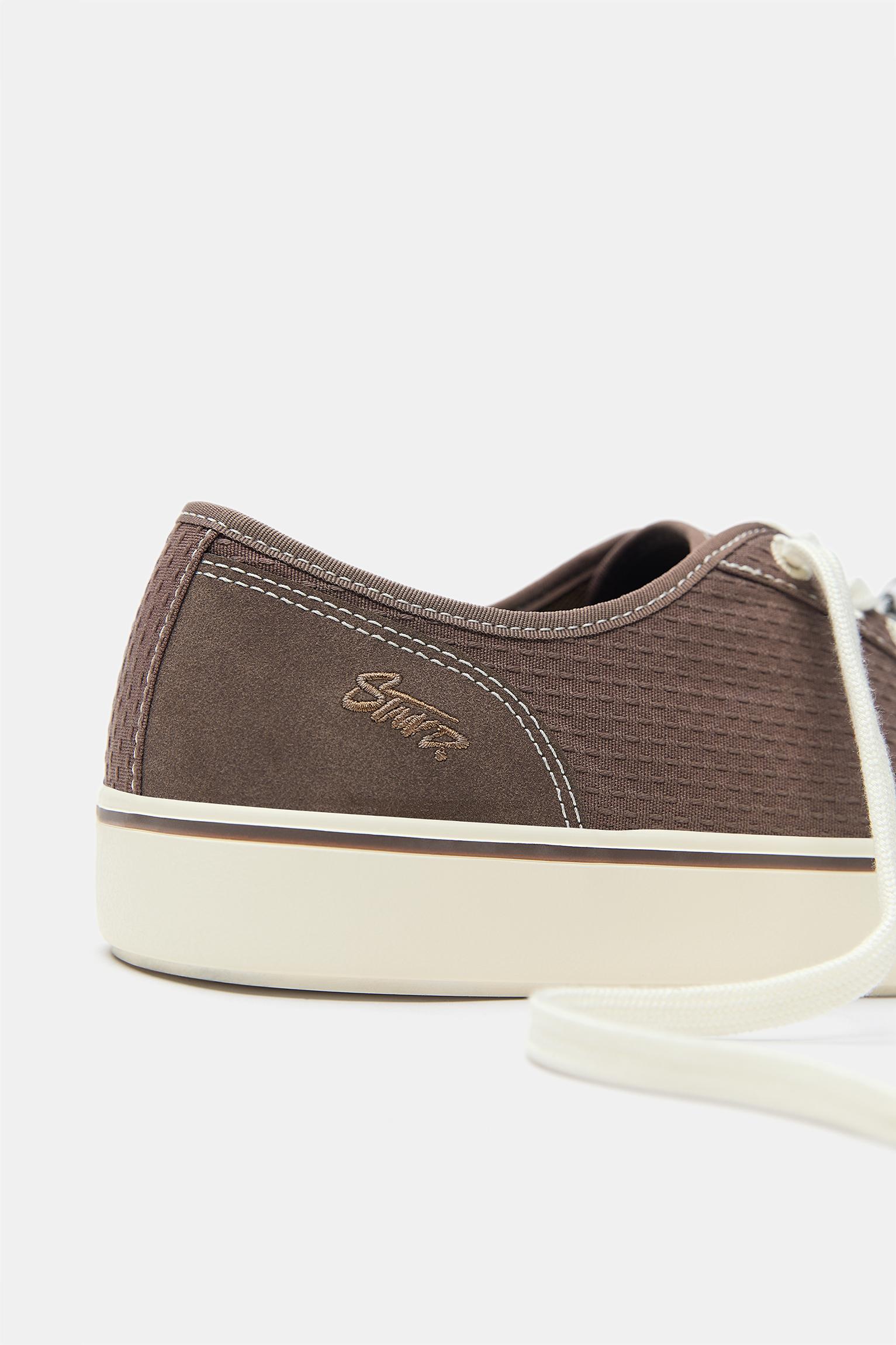 Embellished STWD trainers — Brown