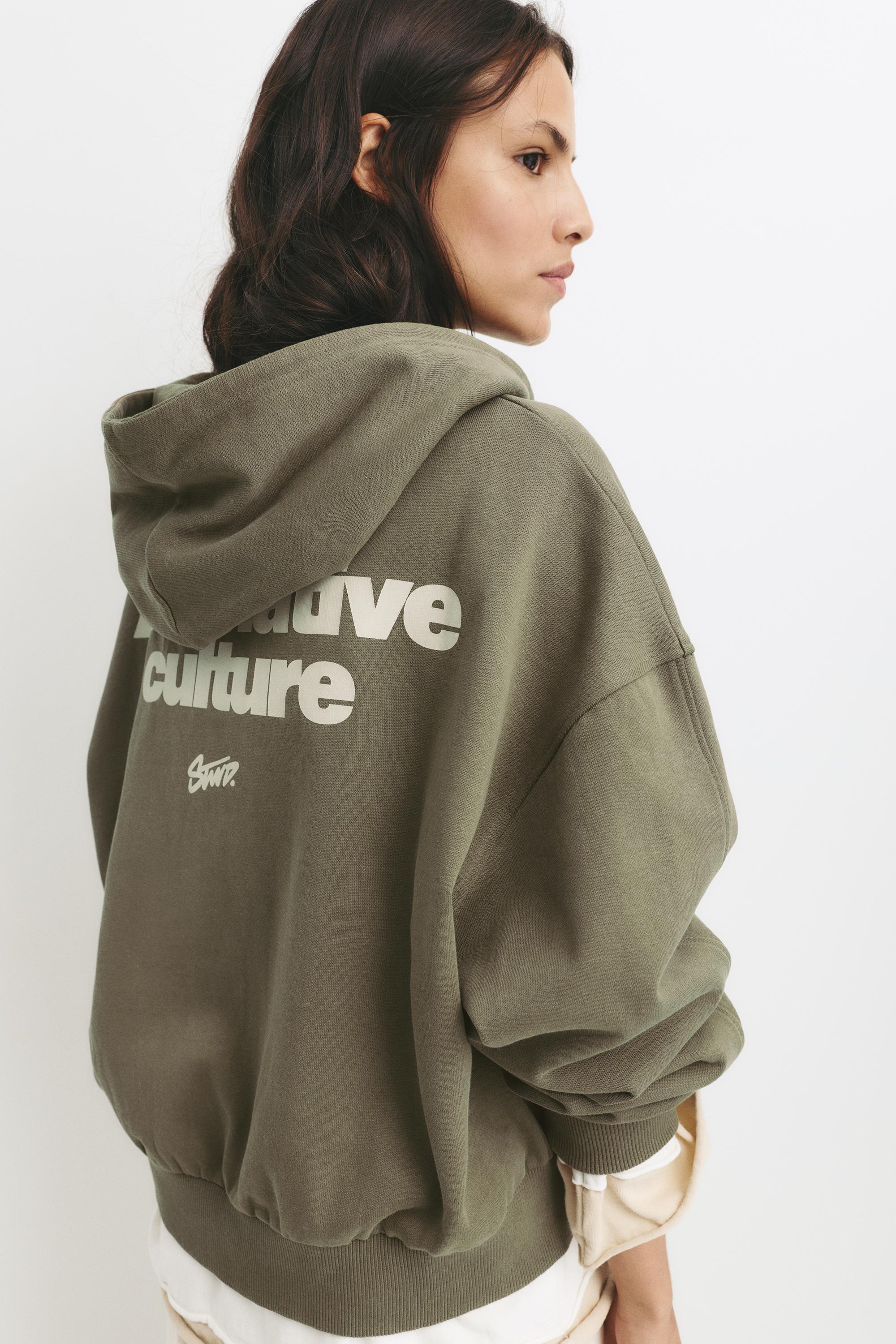 トップス 2020ss stone  double zip hoodie Double zipper hoodie - pull&bear