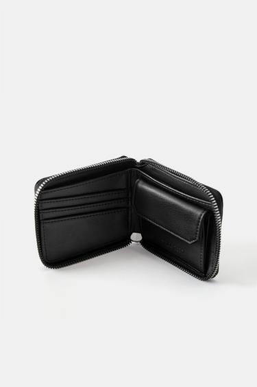 Plain suede wallet — Black 3