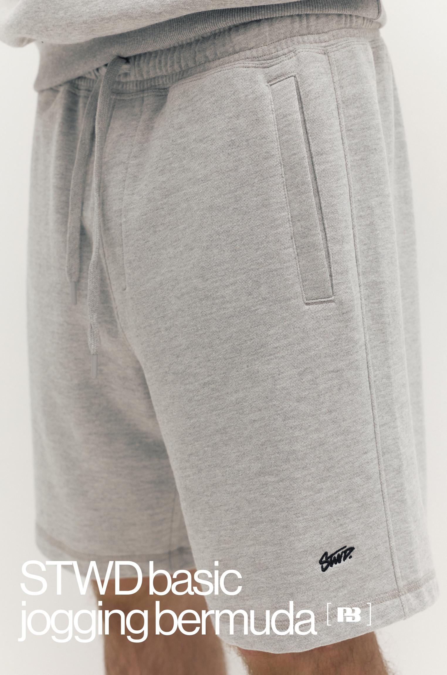 Logolu jogger bermuda şort - Görsel 112