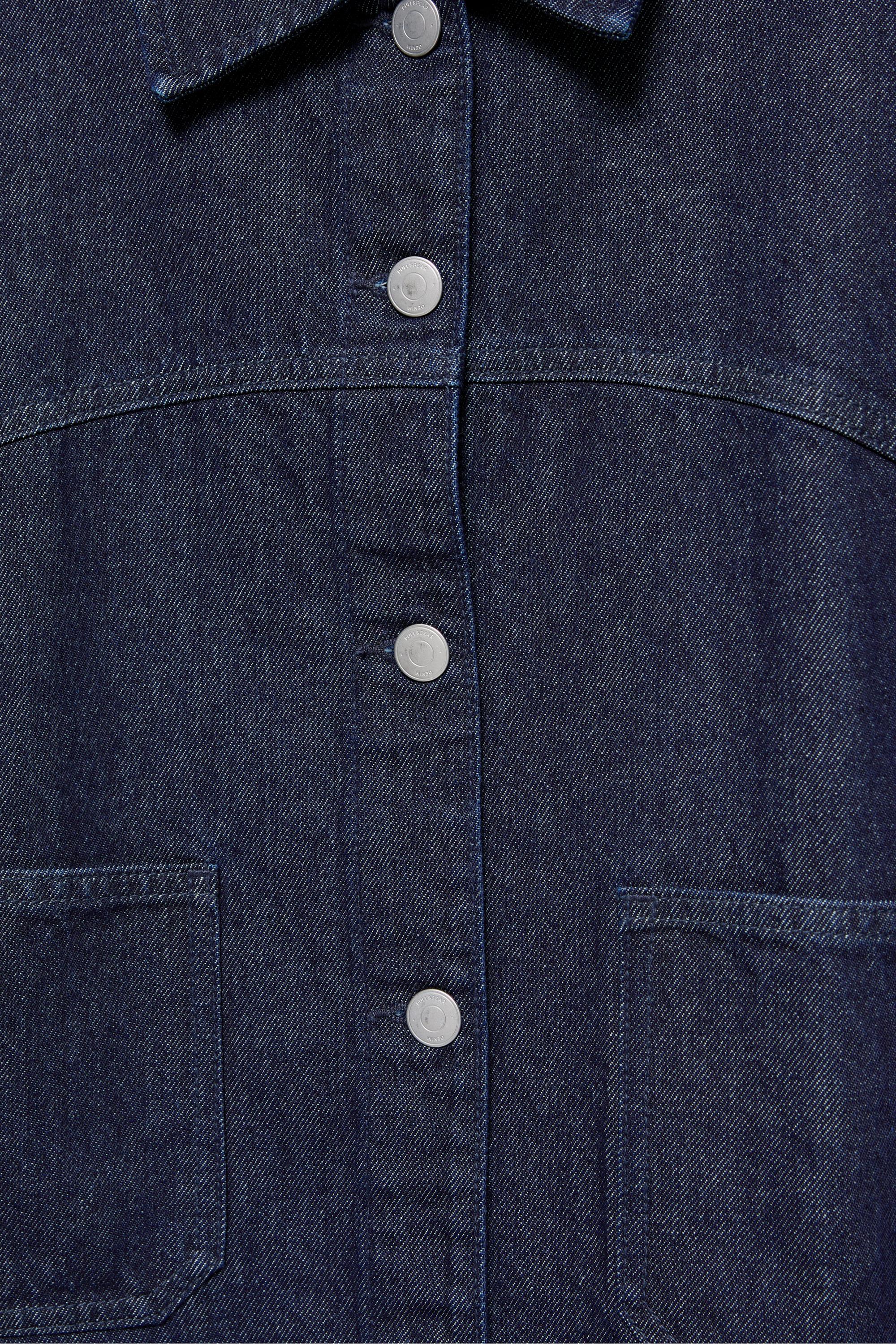 Boxy denim overshirt — Navy