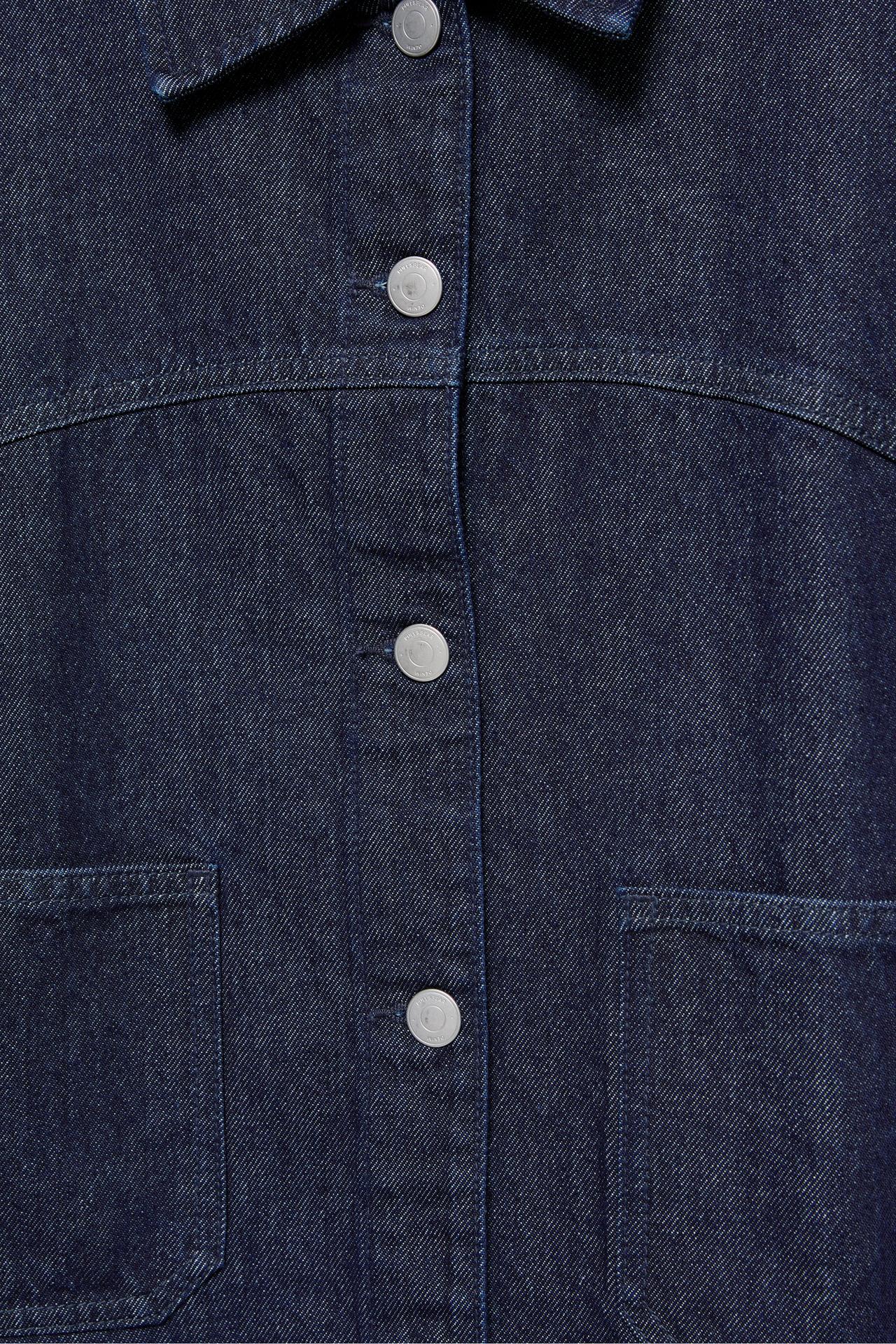 Boxy denim overshirt — Navy