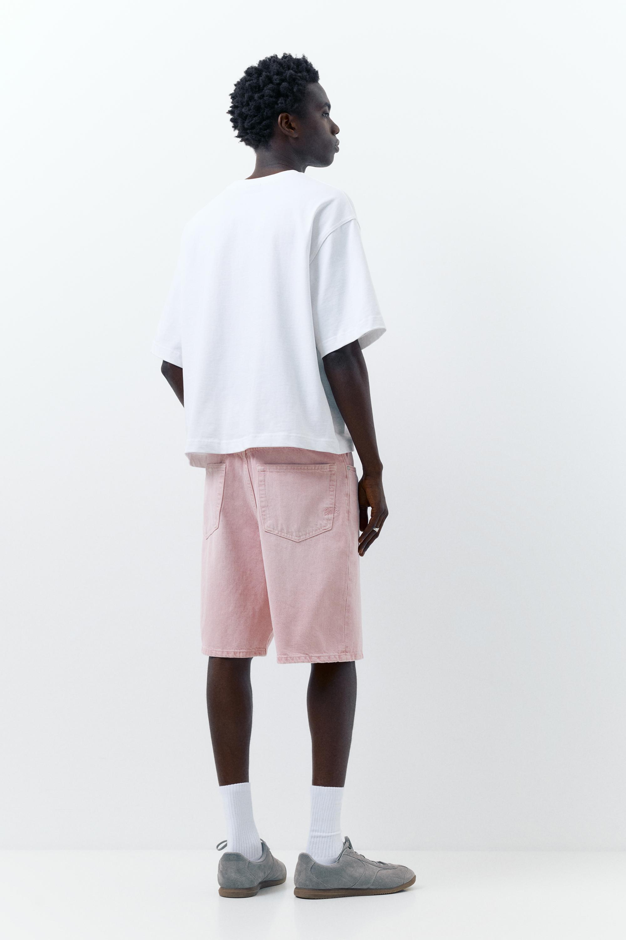 Baggy denim bermuda - Görsel 28