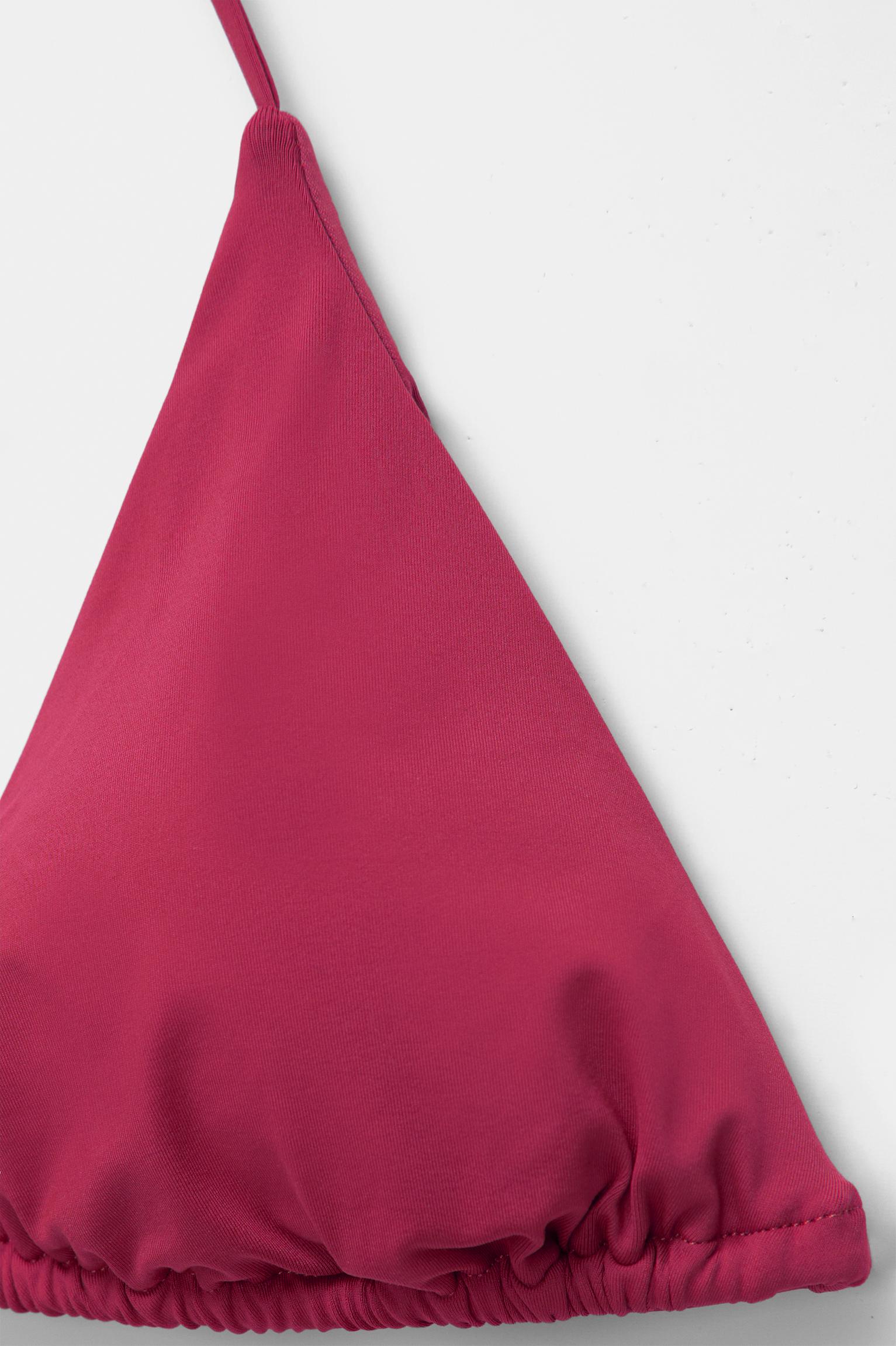 Triangle bikini top — Maroon