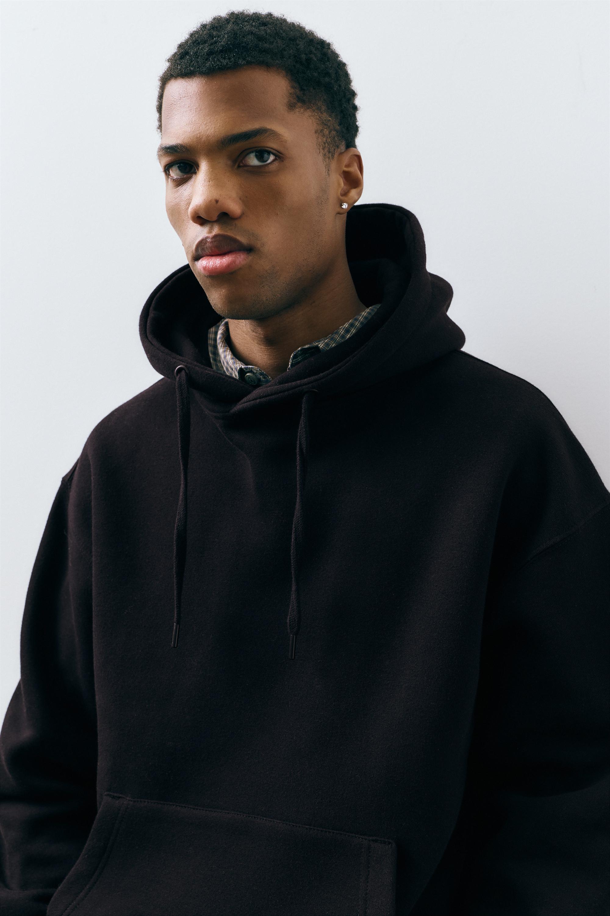 Basic kapüşonlu sweatshirt - Görsel 121