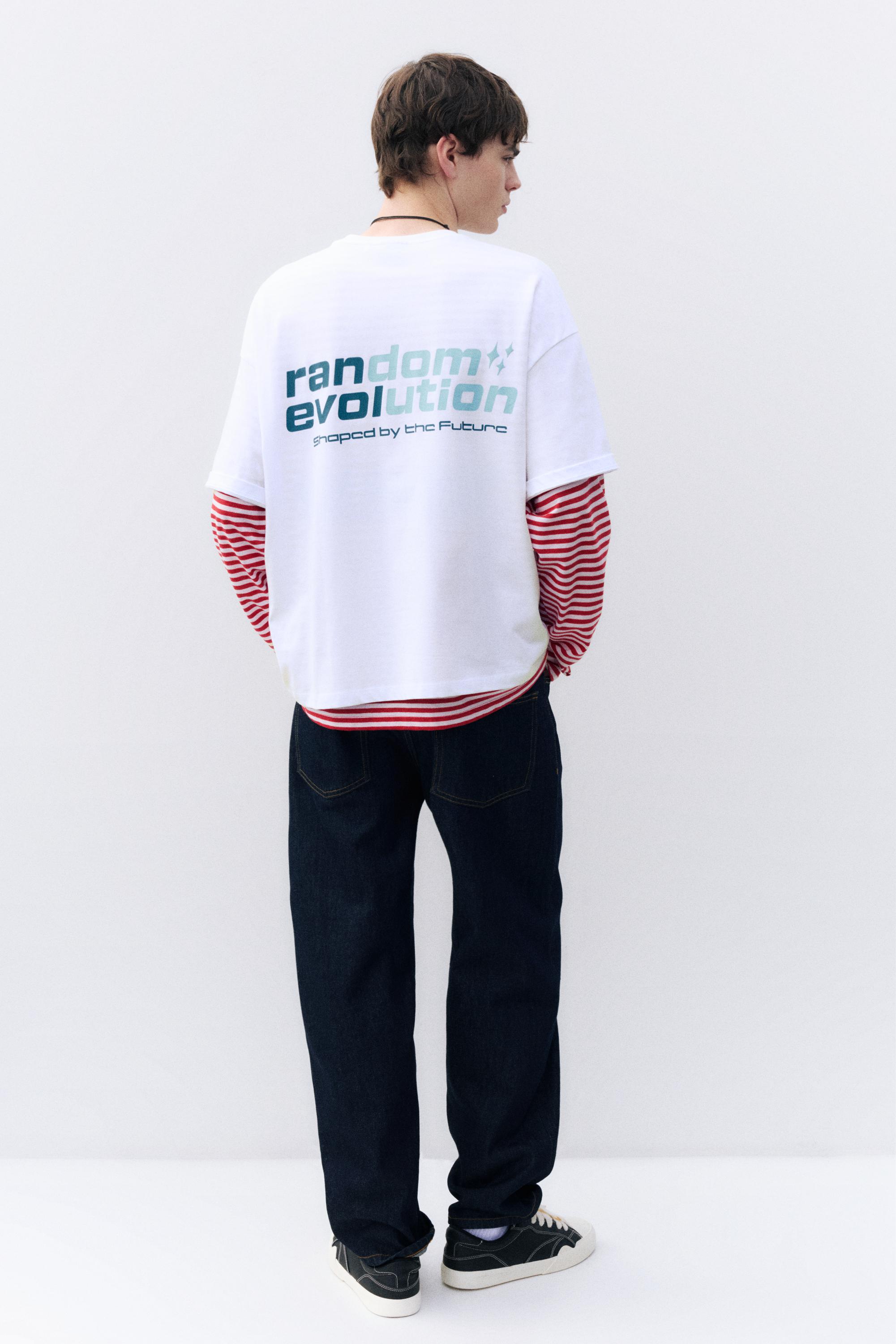 STWD boxy graphic T-shirt — White
