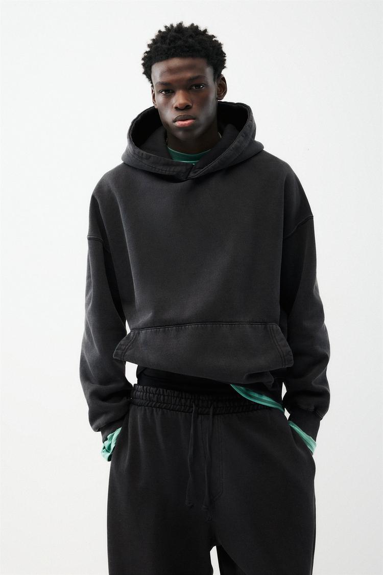 Washed STWD hood — Black