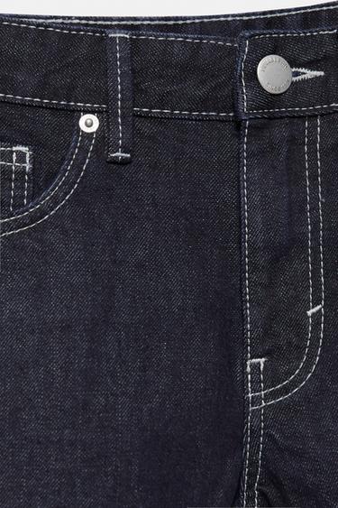 Low-rise denim mini shorts — Navy 6