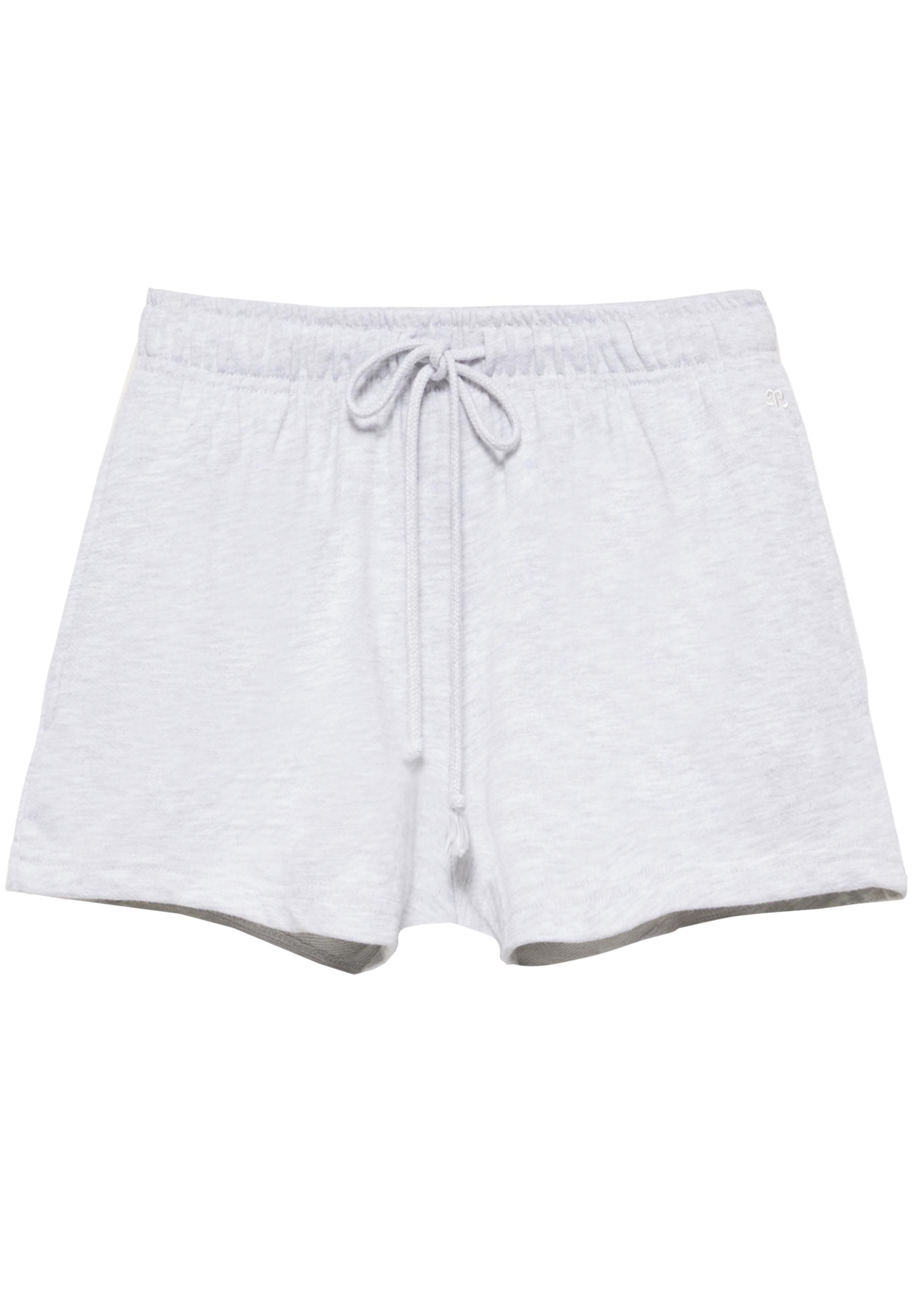 Sports shorts with elastic waist — Grey marl