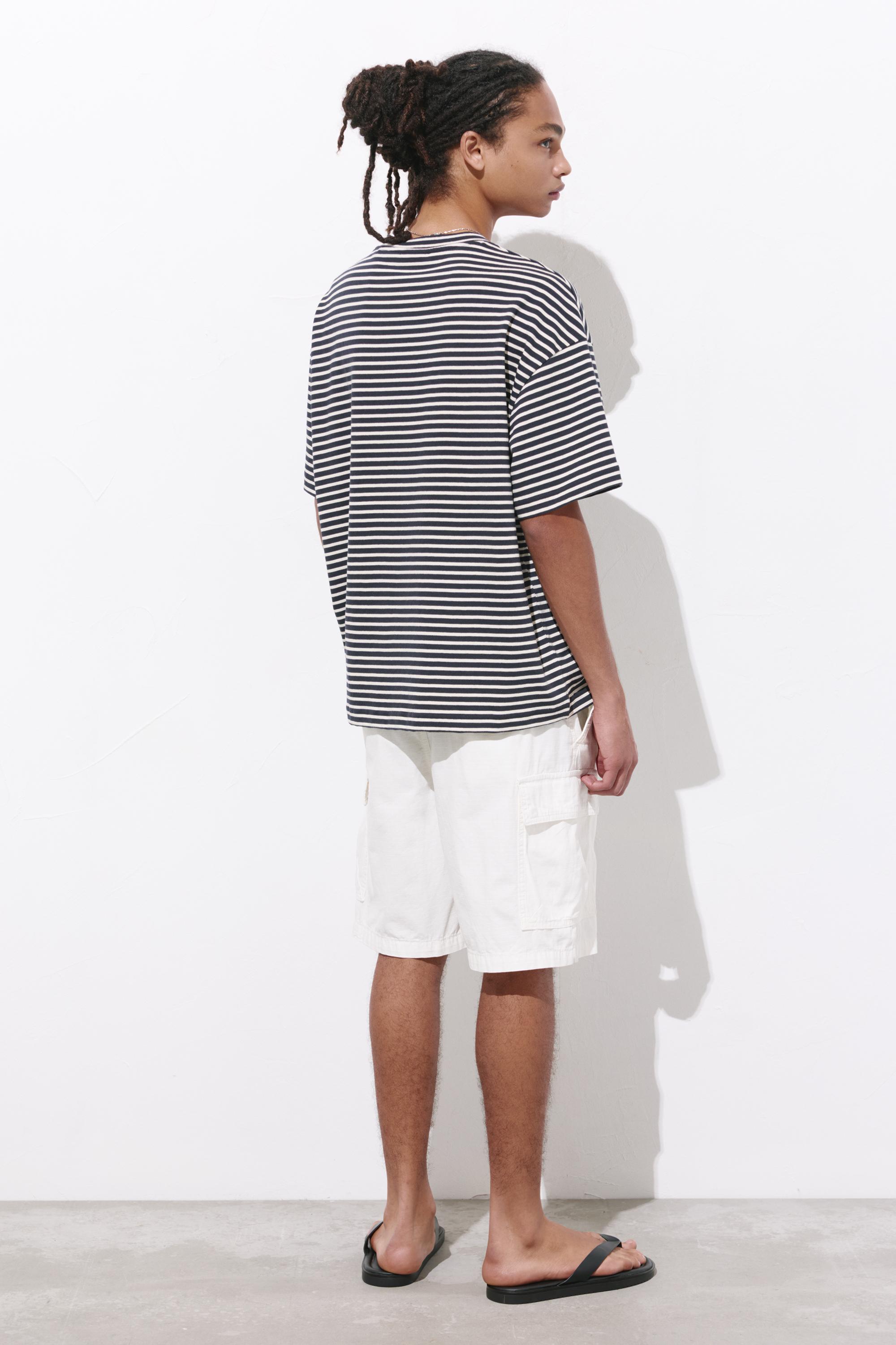 Ripstop cargo Bermuda shorts — Off white