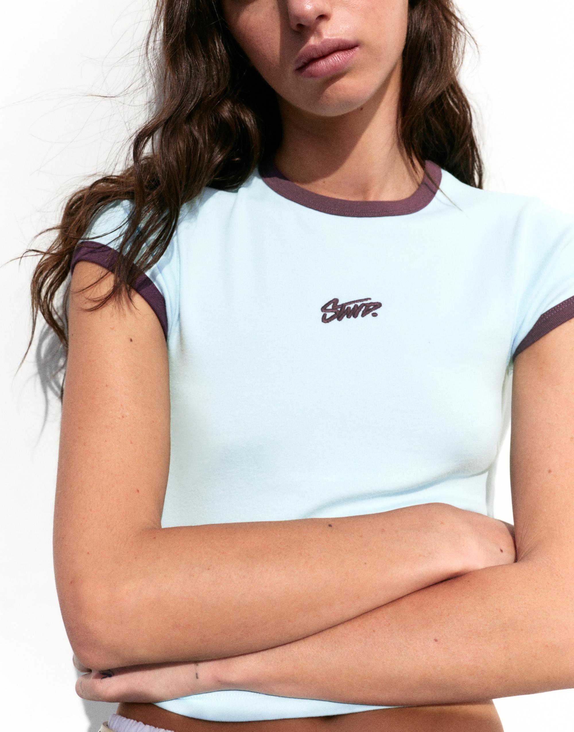 STWD graphic T-shirt — Pale blue