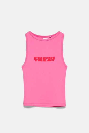 Pink graphic tank top — Pink 7