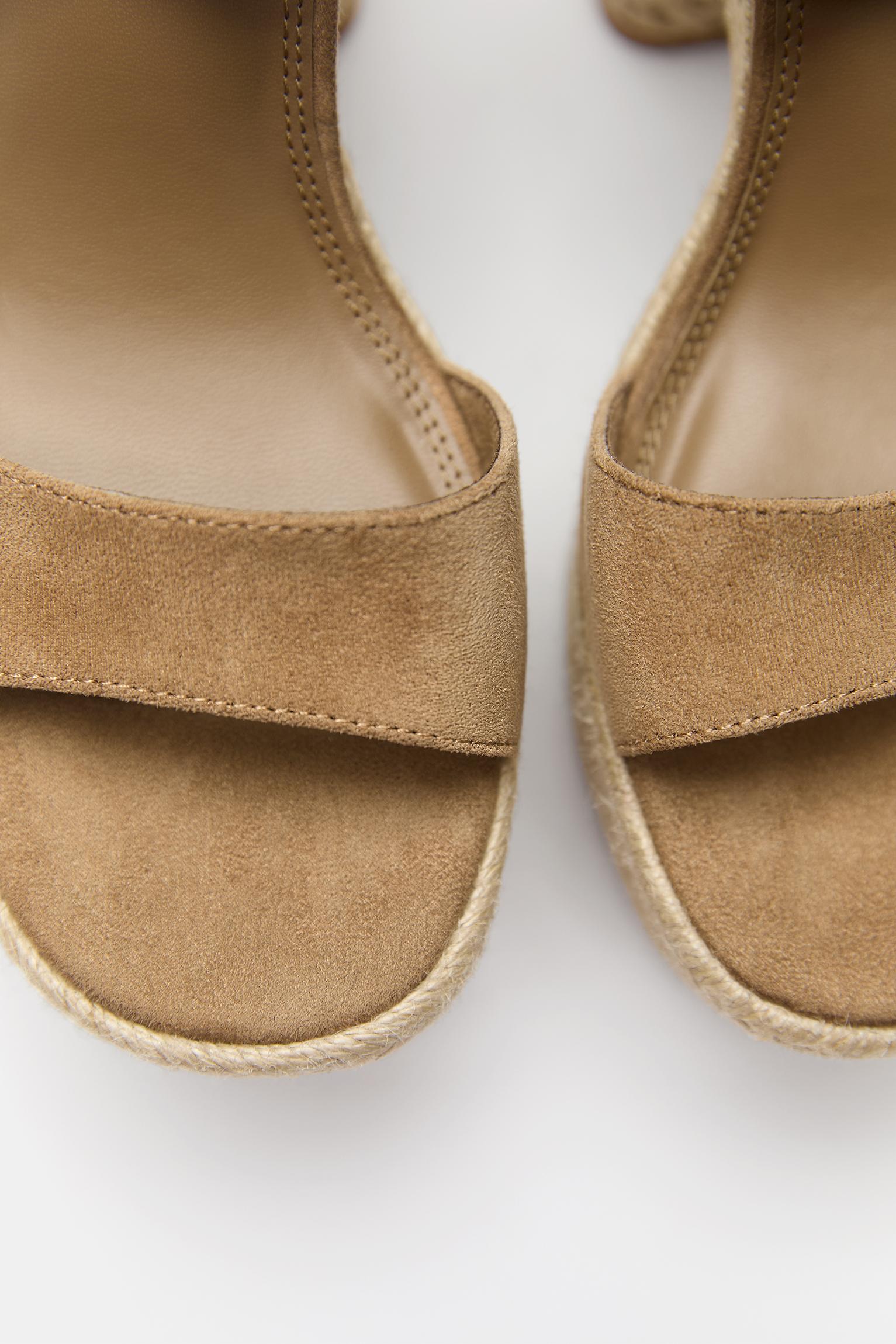 Jute high-heel sandals — 1-101