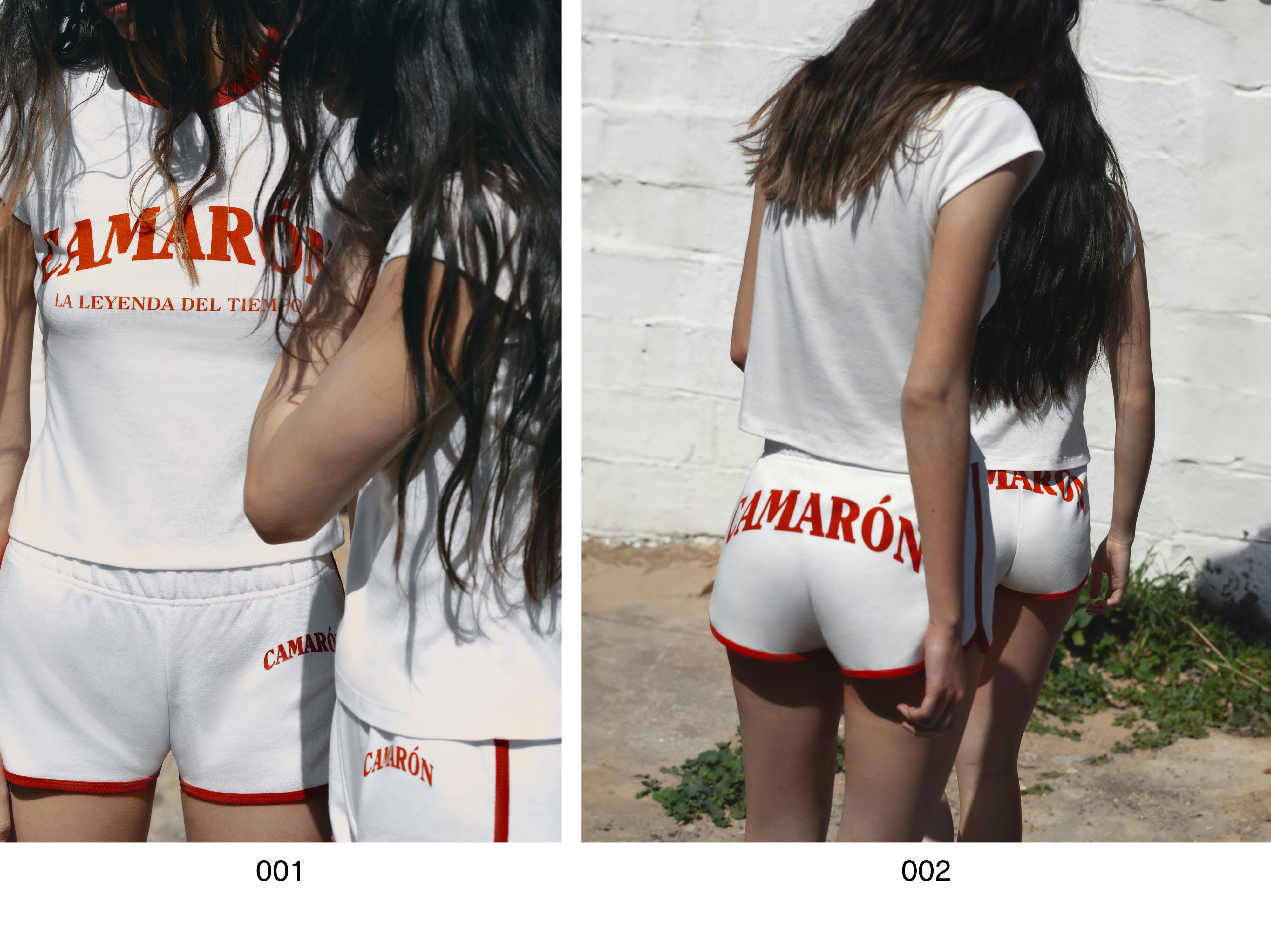 Camarón de la Isla ribbed shorts — Ecru