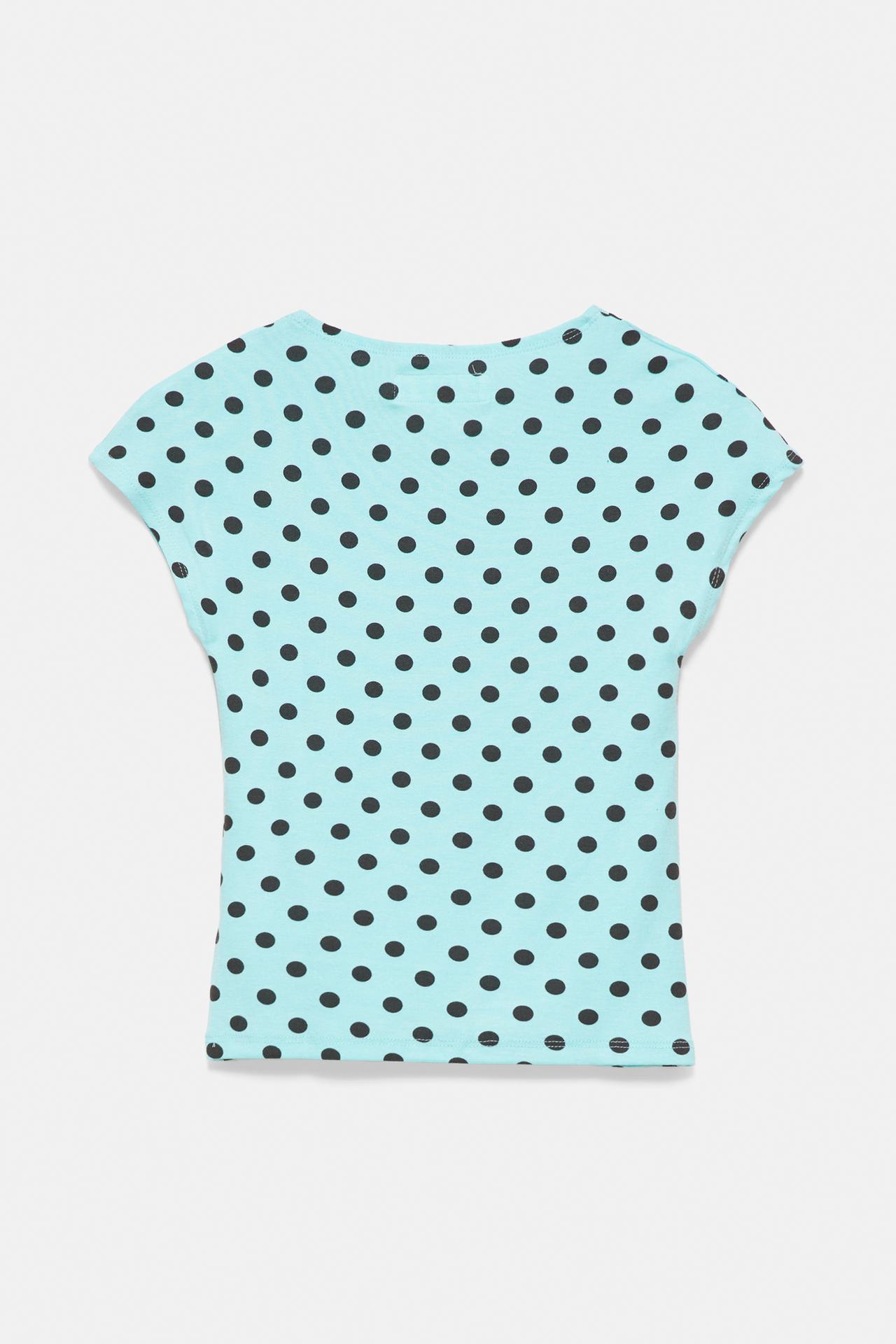 Fitted short sleeve T-shirt — Pale turquoise