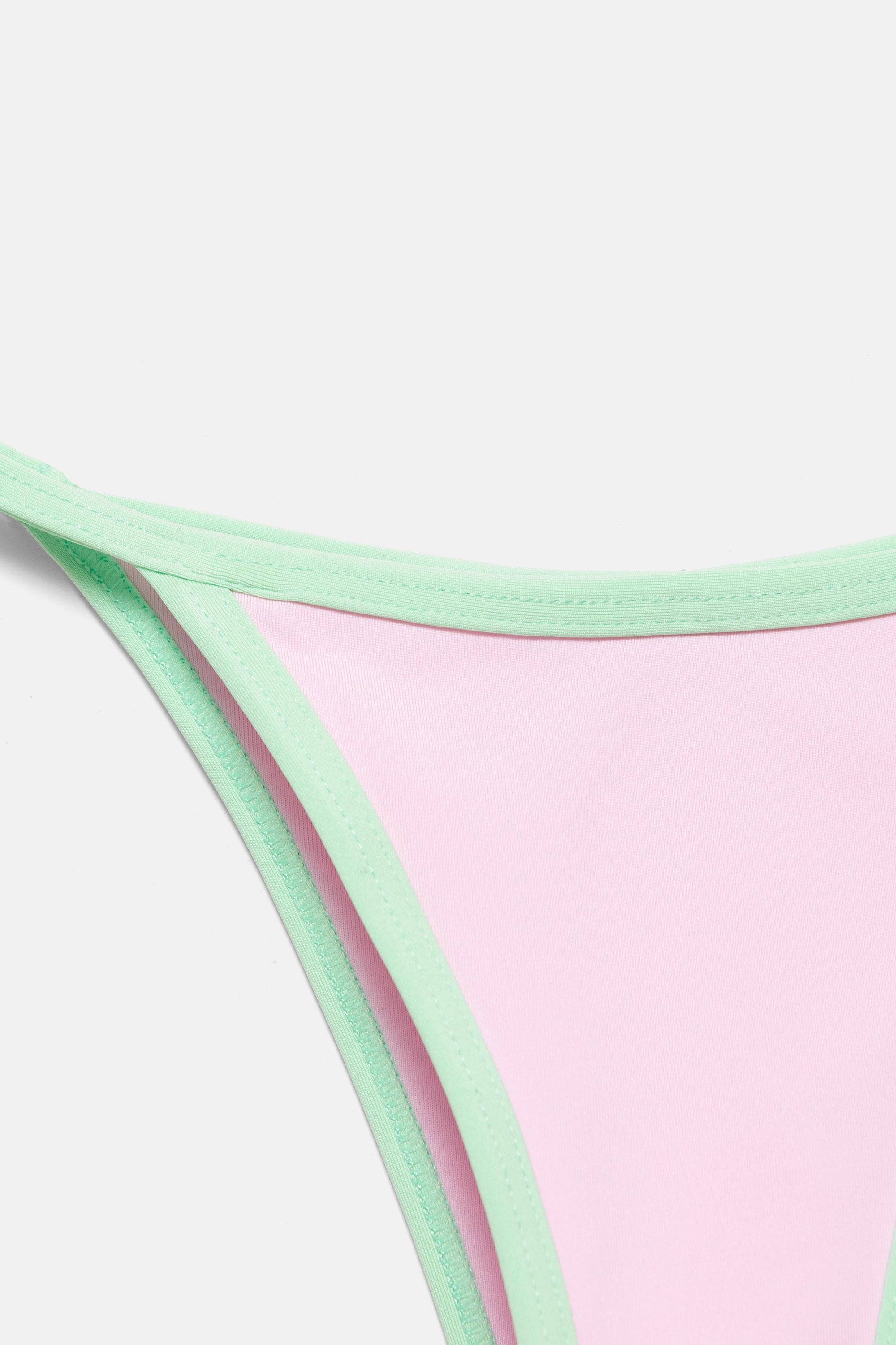 Bikini bottoms with trims — Pink