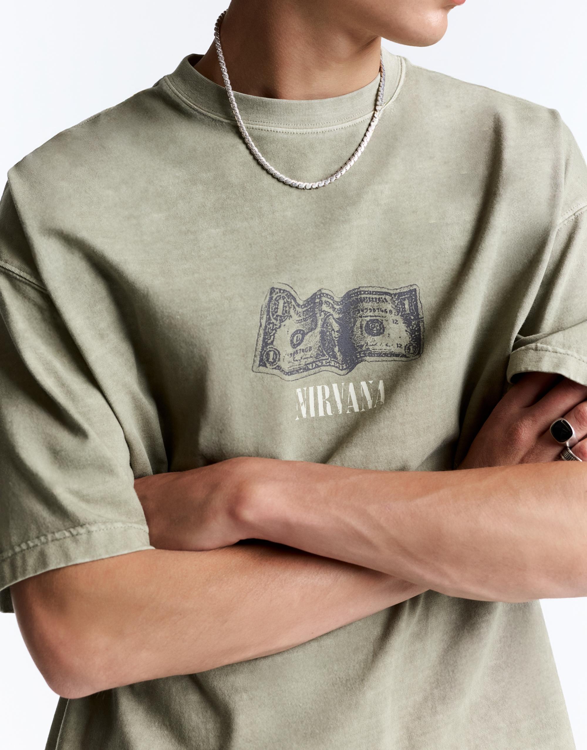 Nirvana T-shirt — Khaki
