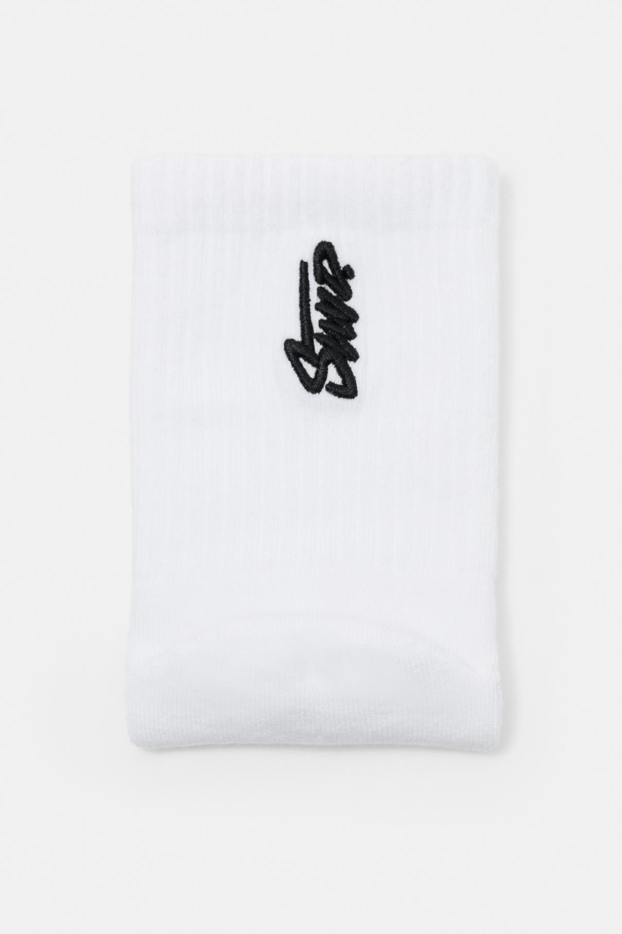 Pack of 3 pairs of mid calf STWD socks — White