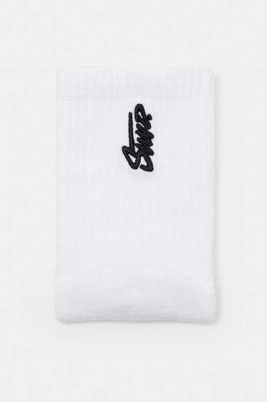 Pack of 3 pairs of mid calf STWD socks — White 4