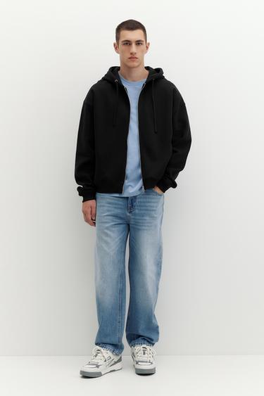 Zip-up hoodie — Black 4