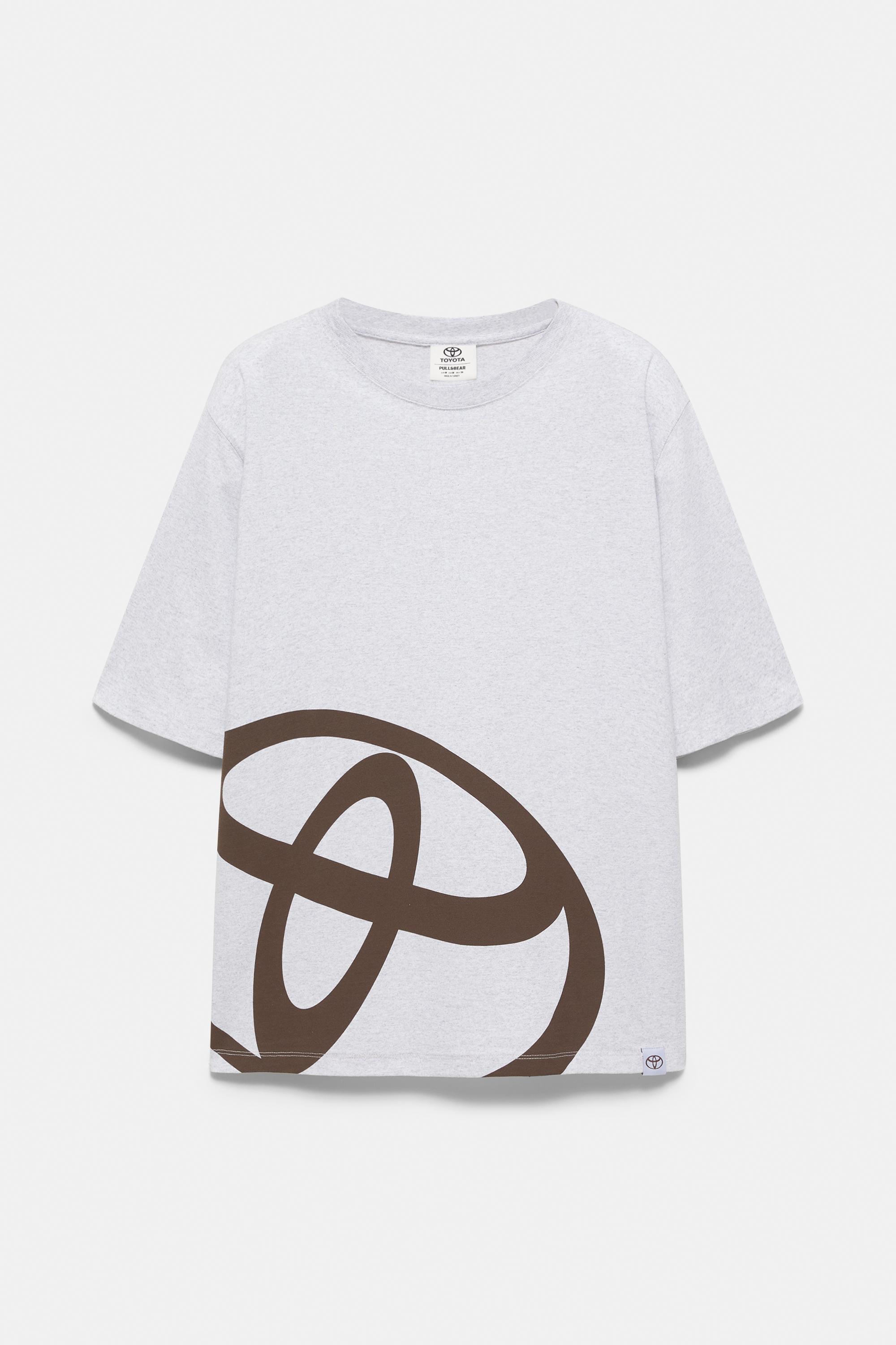 Regular fit Toyota logo T-shirt — Grey marl