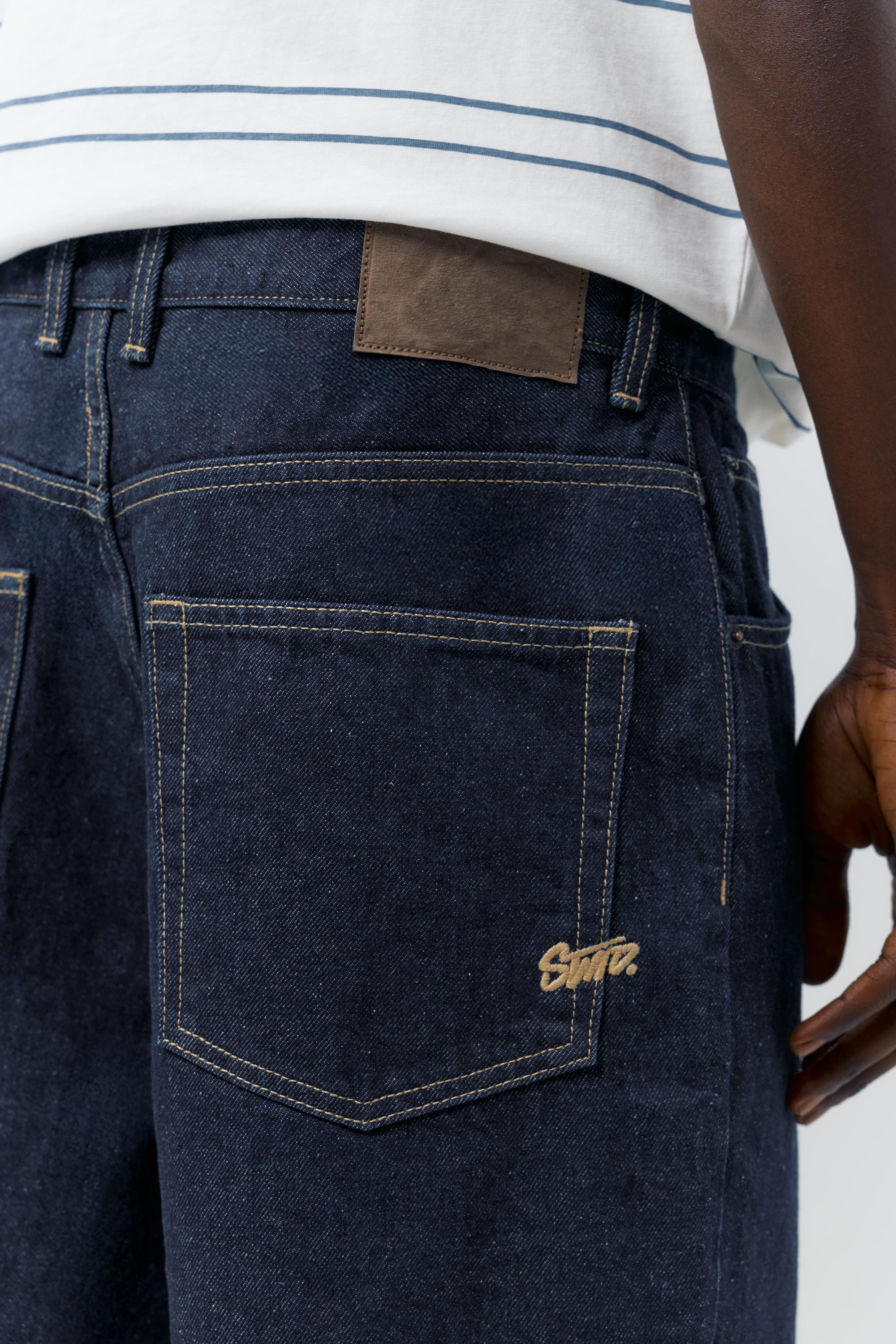 Baggy denim bermuda - Görsel 140