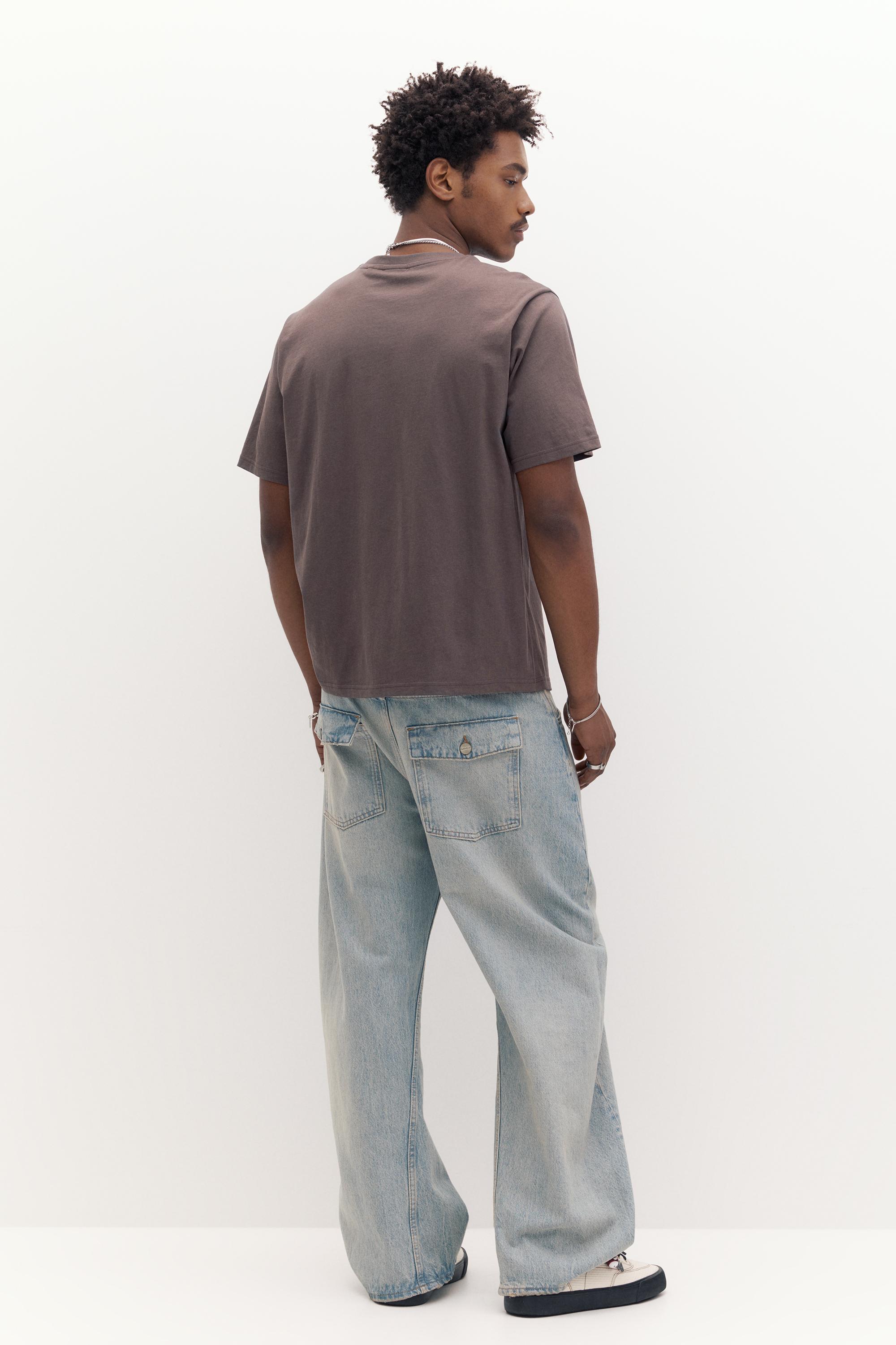 Basic kısa kollu pamuklu tişört - Görsel 154