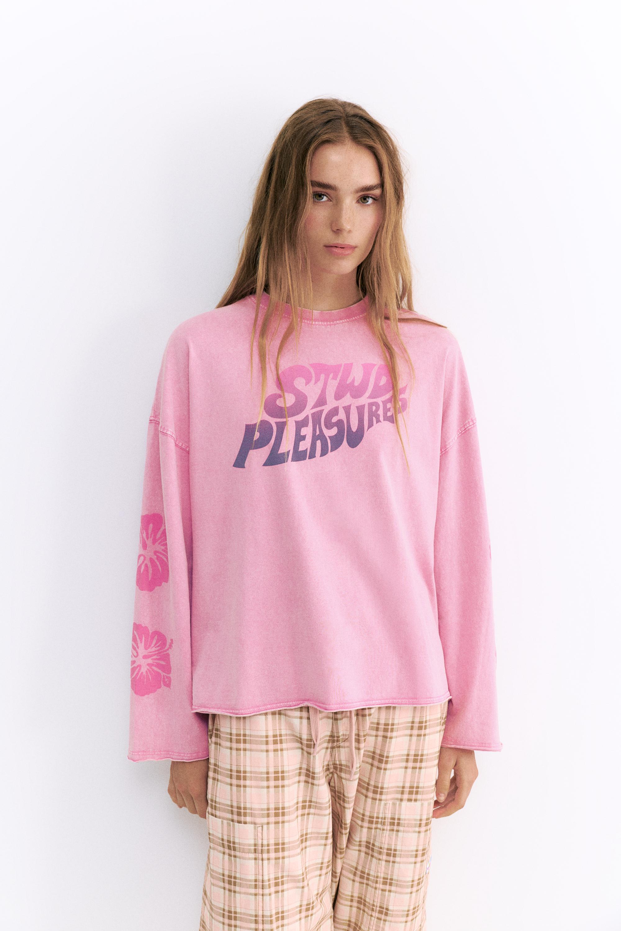 Pleasures x STWD long sleeve T-shirt — Pink