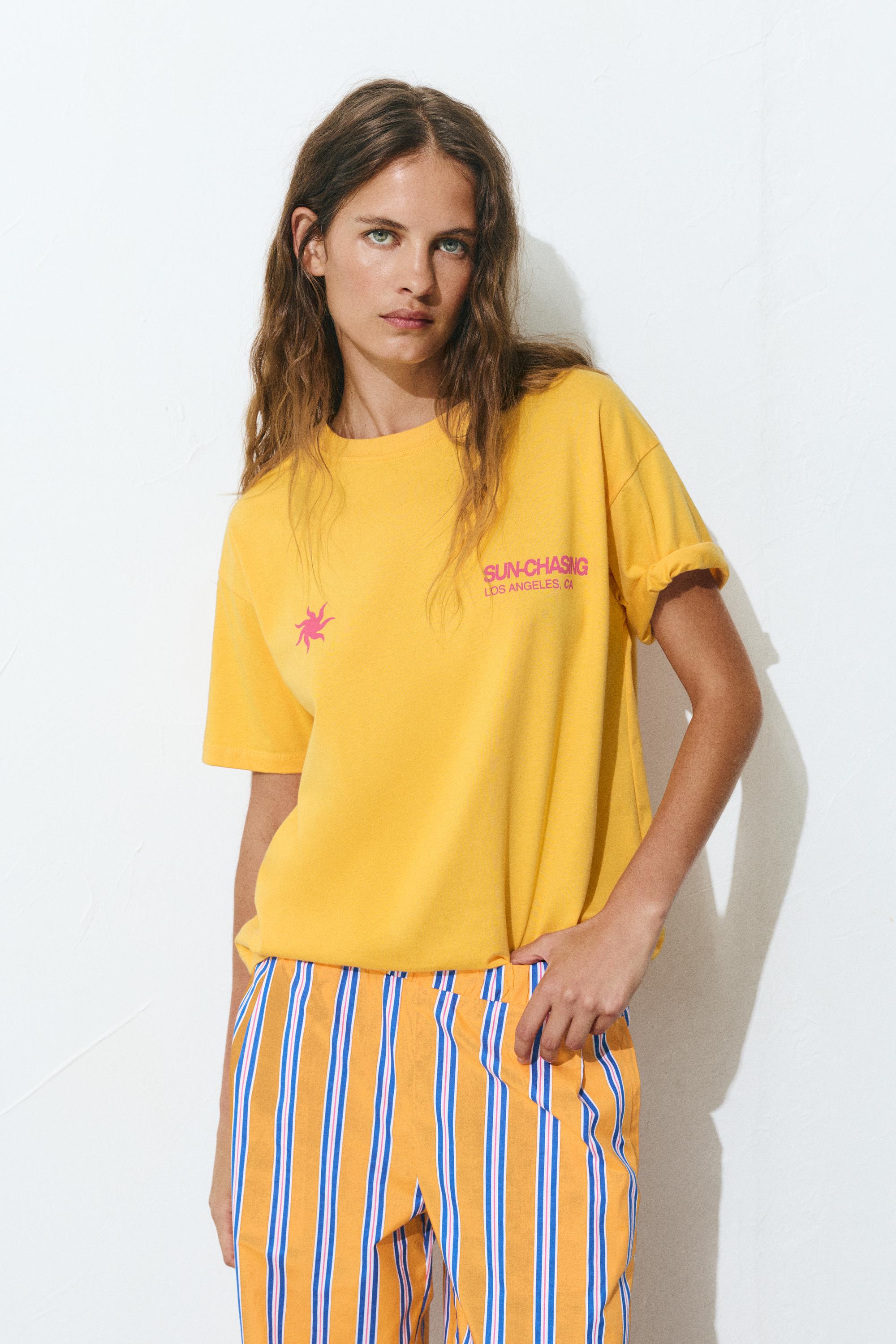 Güneş grafik baskılı t-shirt - Görsel 12