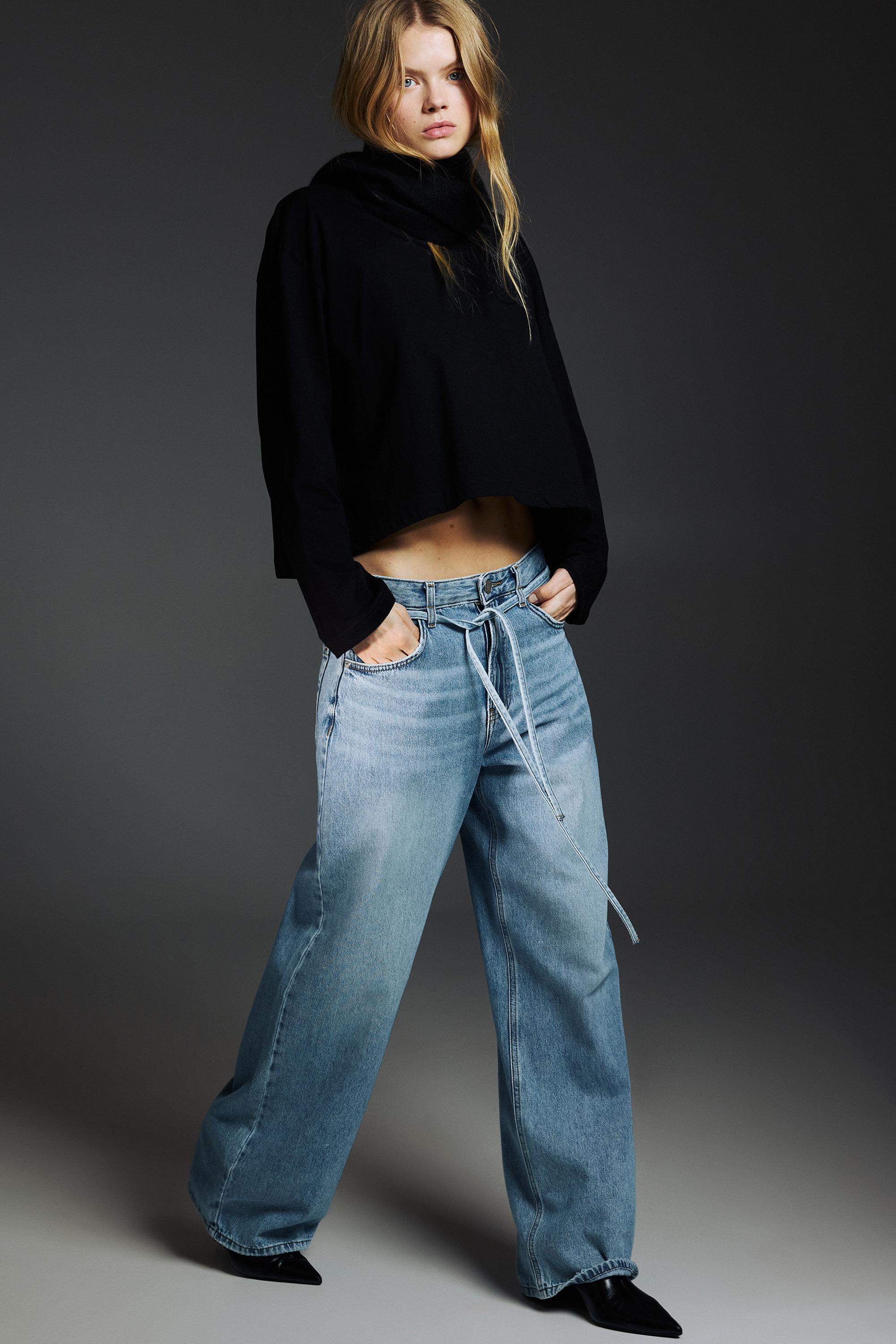 Bağcıklı baggy jean - Görsel 162