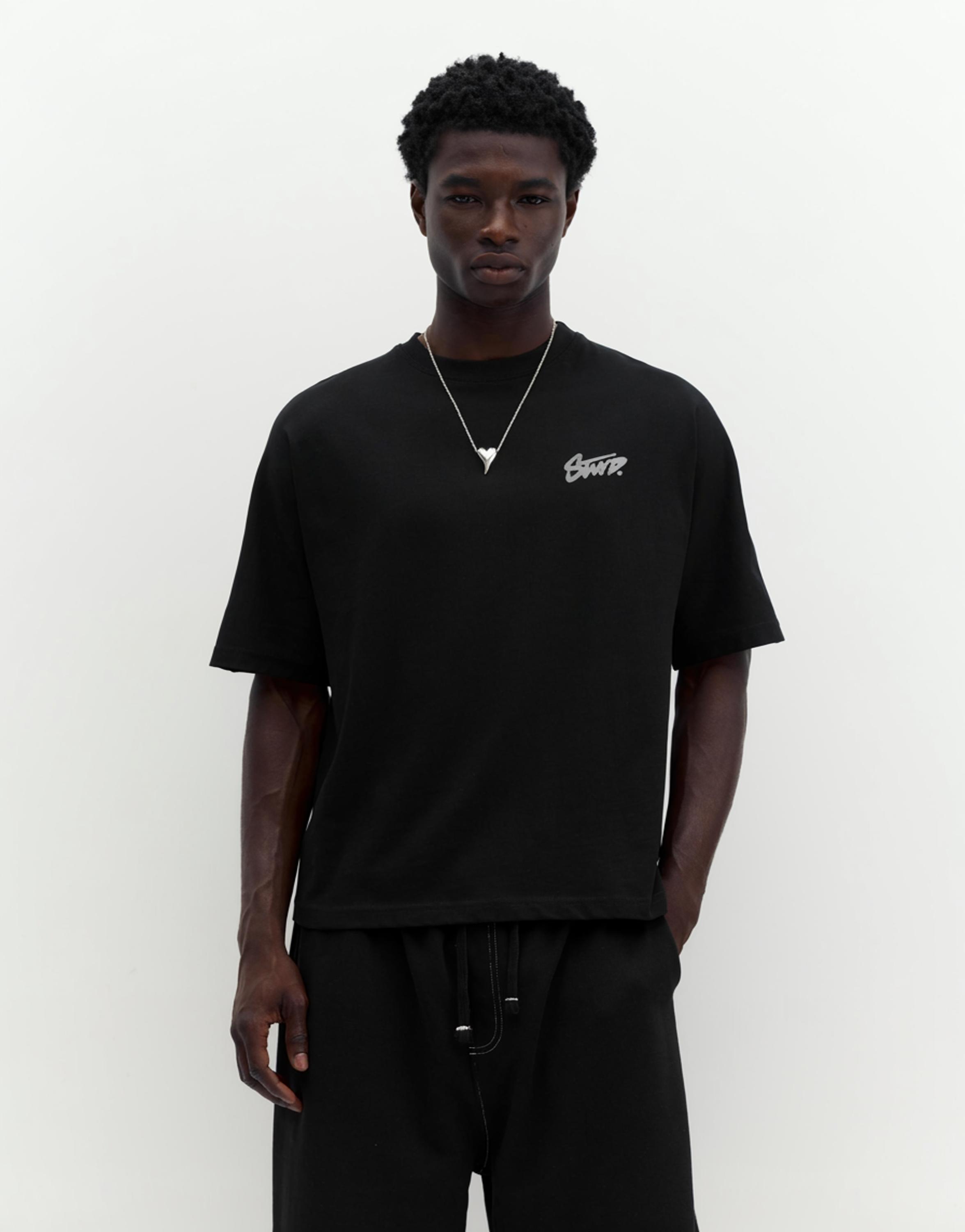 STWD graffiti logo T-shirt — Black