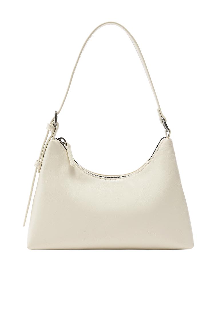 Casual shoulder bag — Ecru