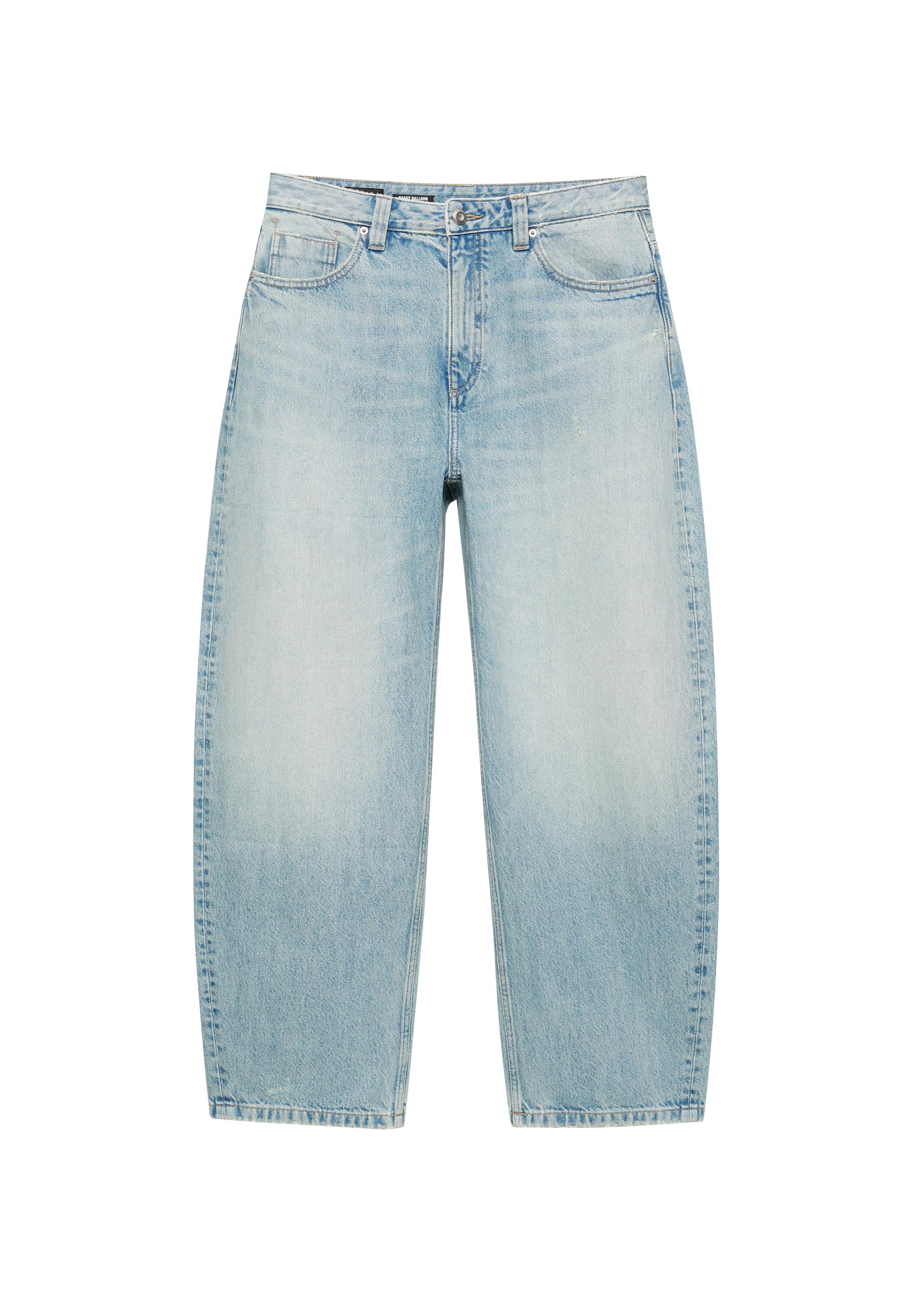 Balloon-fit baggy jeans — Pale indigo