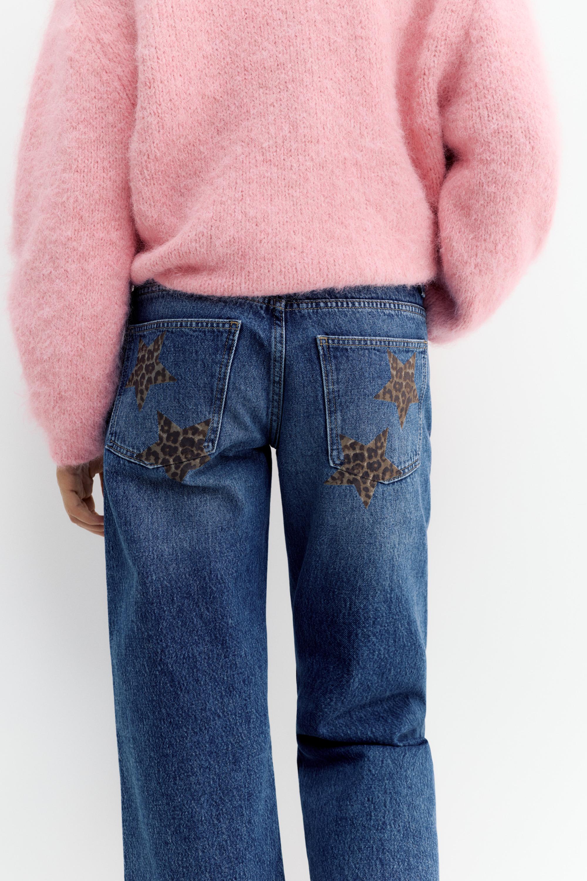 Yıldız detaylı straight fit jean - Görsel 51