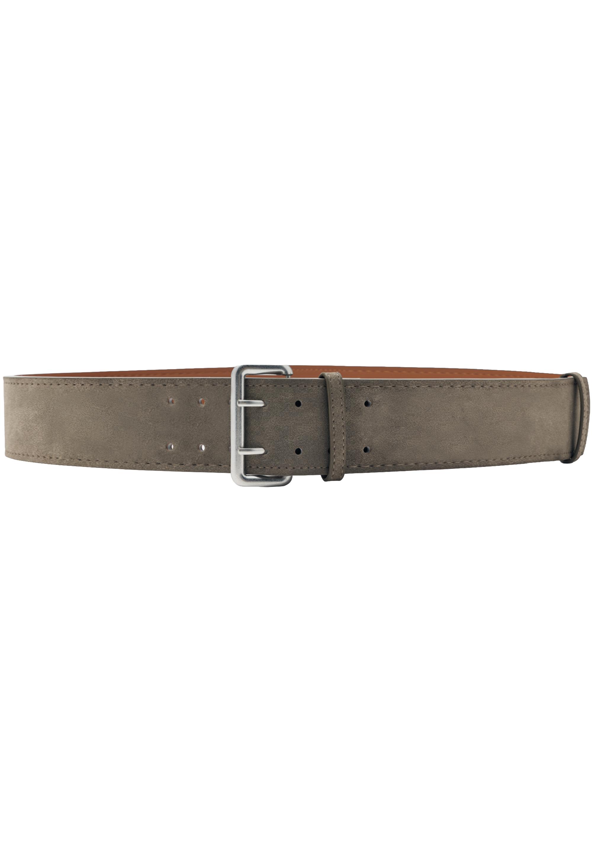 Wide faux suede belt — Taupe (alternate view)