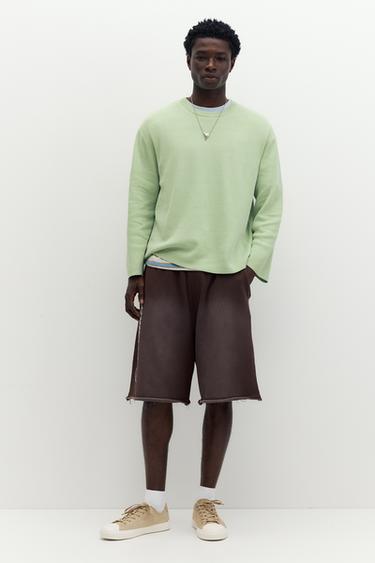 STWD round neck jumper — Faded green 5