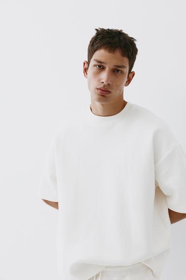 Interlock short sleeve sweatshirt — Off white 3