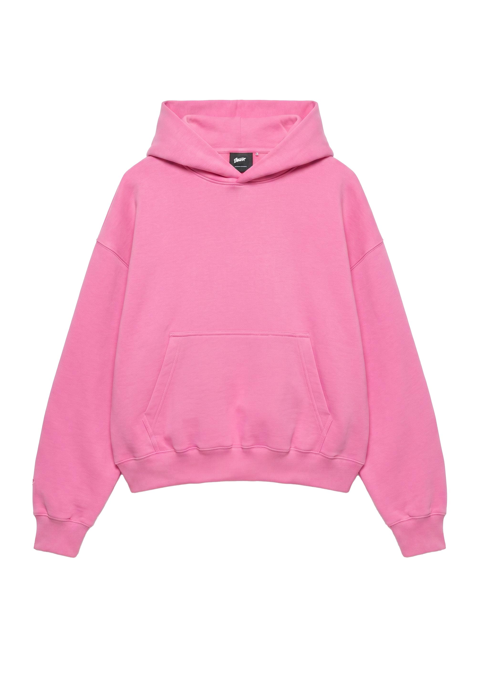 STWD boxy-fit logo hoodie — Pink