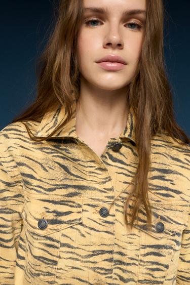Animal print jacket — Orange 3