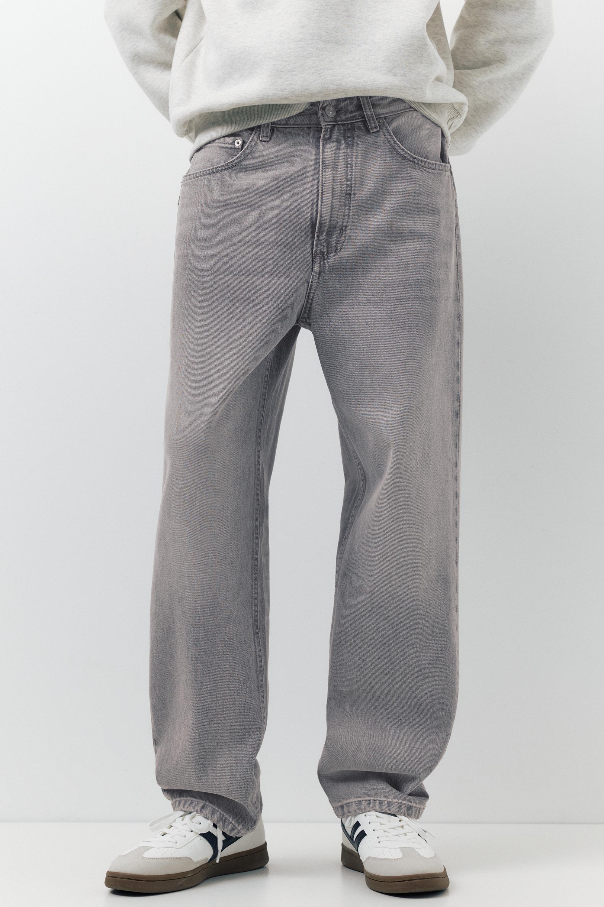 Baggy jeans — Pale grey