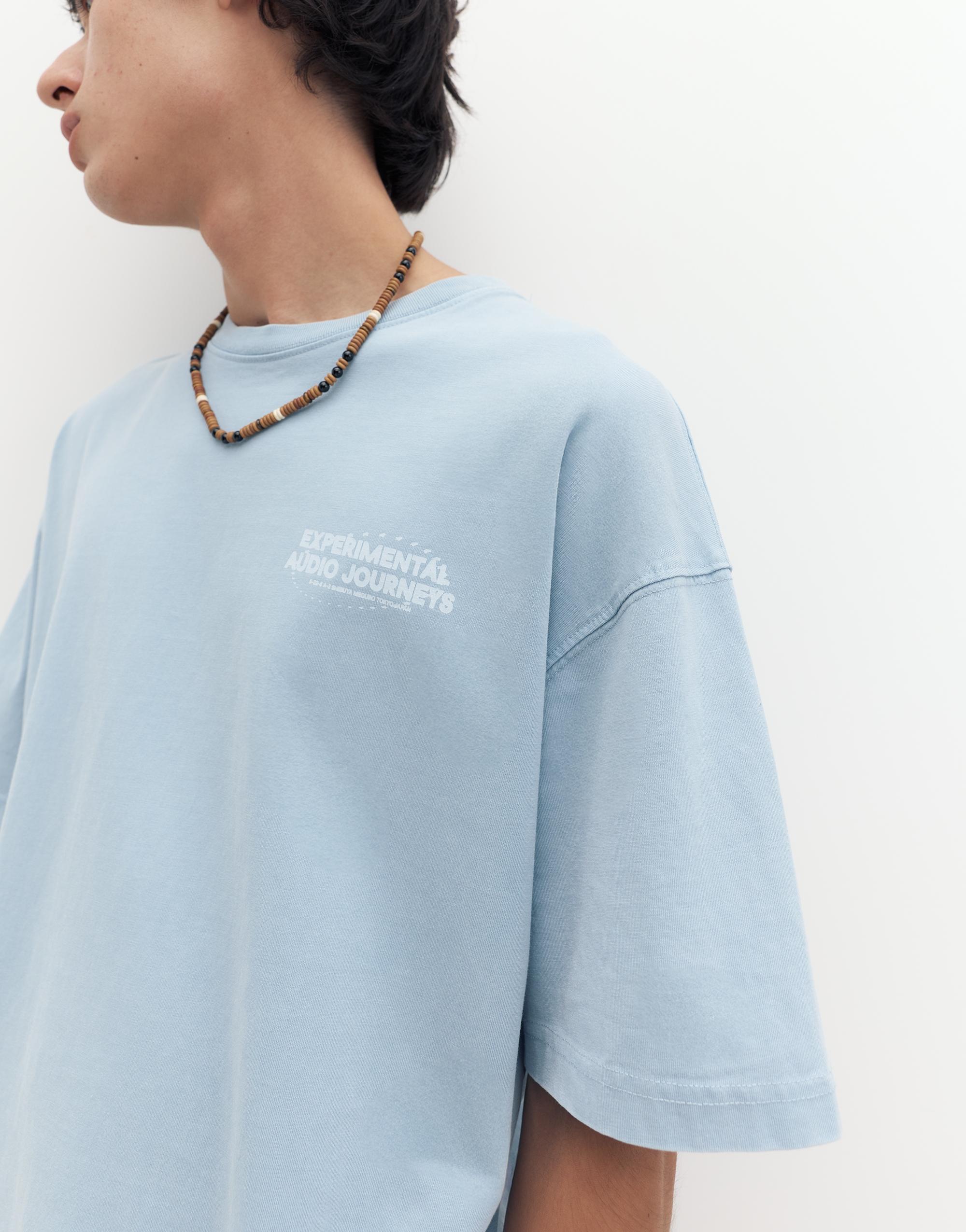 STWD boxy T-shirt — Pastel blue