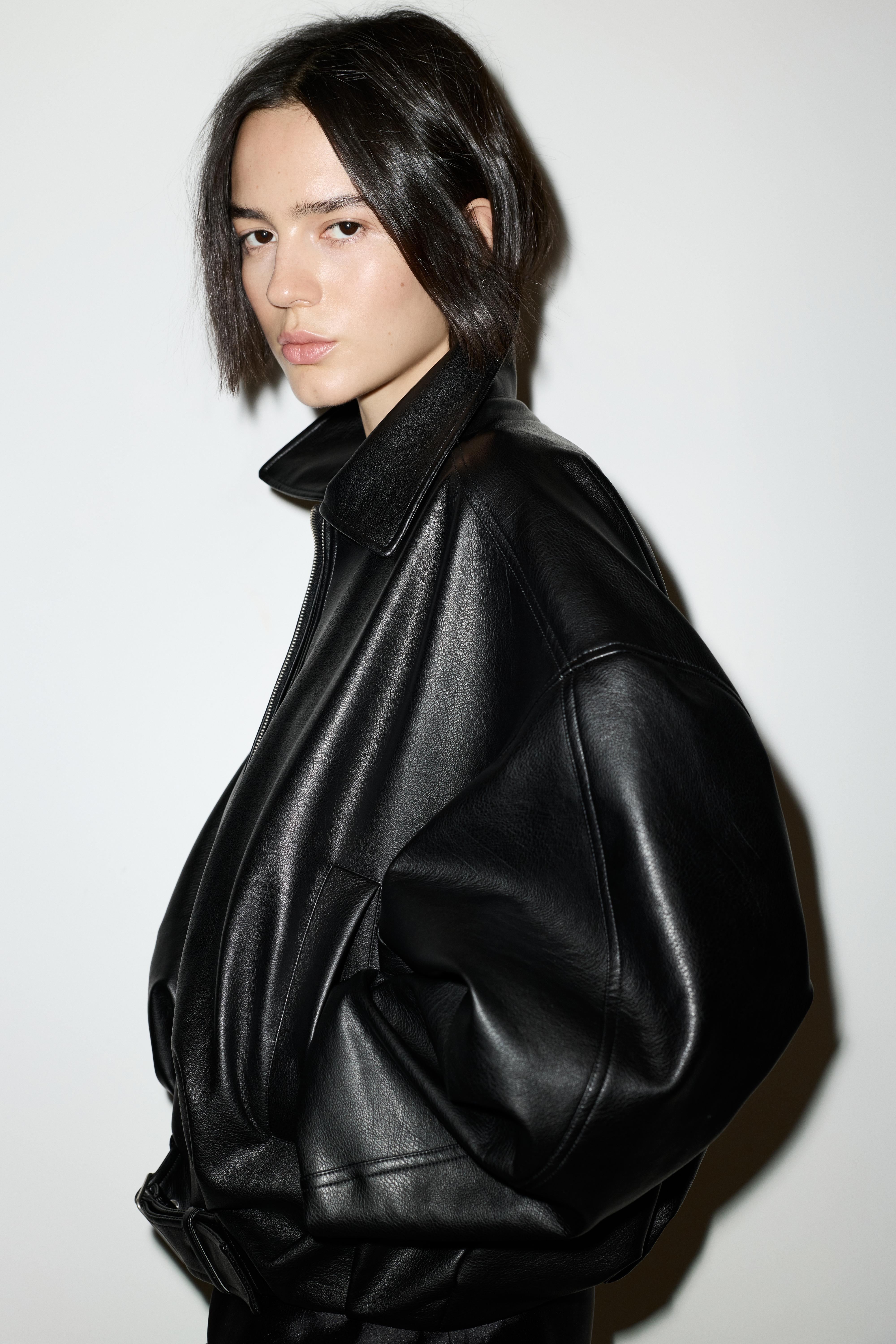 Suni deri balon ceket - Görsel 41