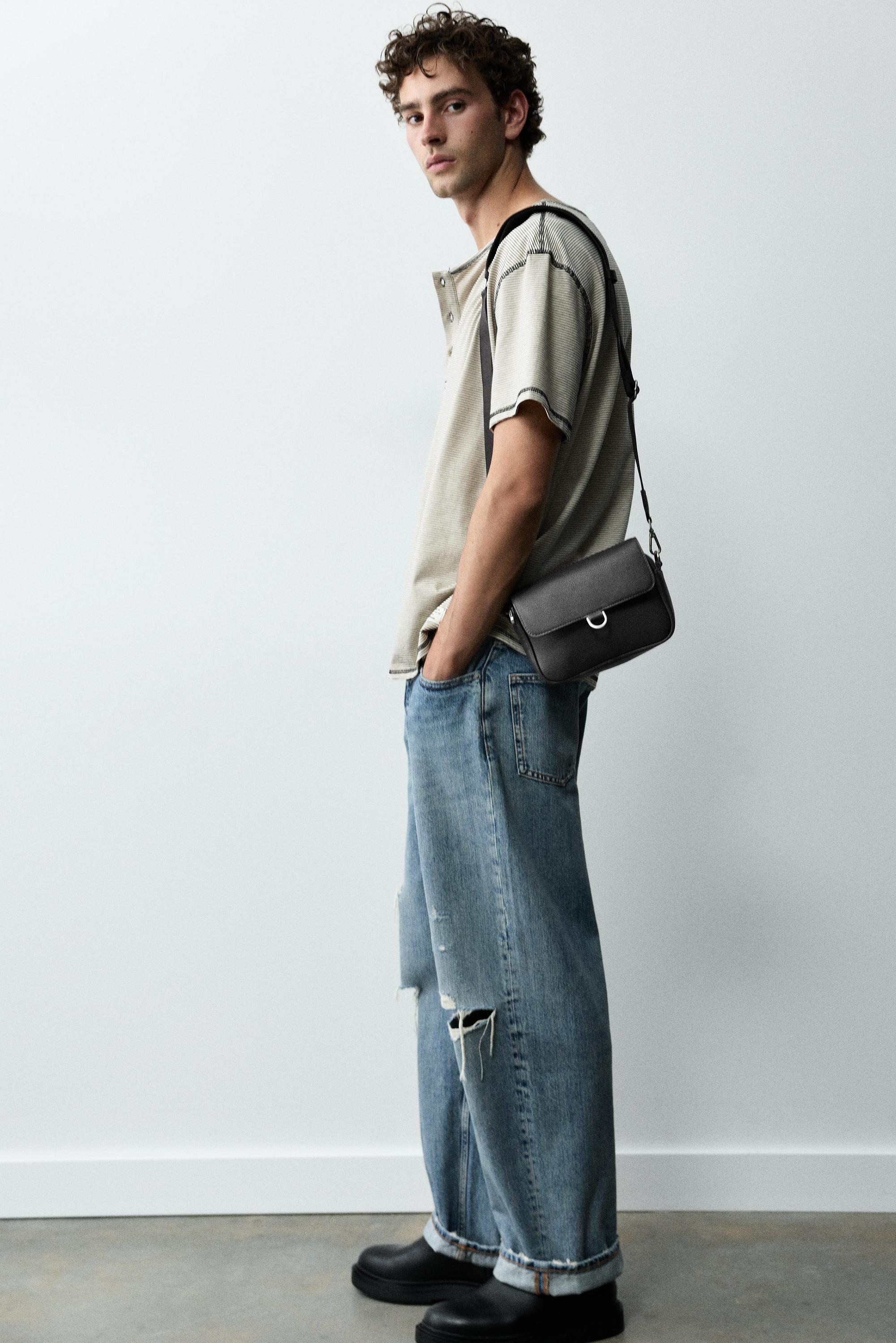 Ring crossbody bag — Brown