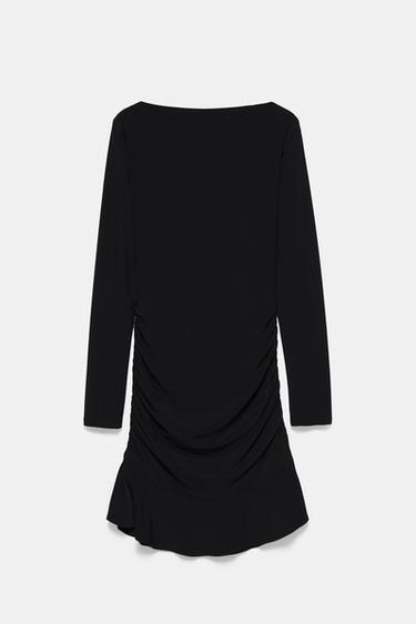 Gathered short dress — Black 7