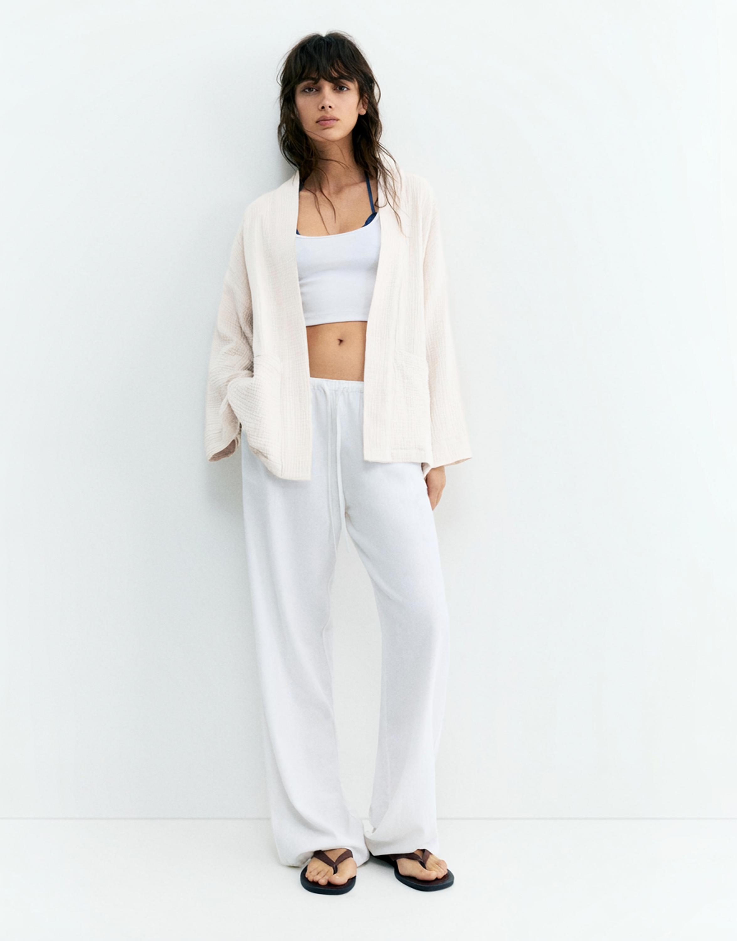 Krepe kimono - Görsel 6