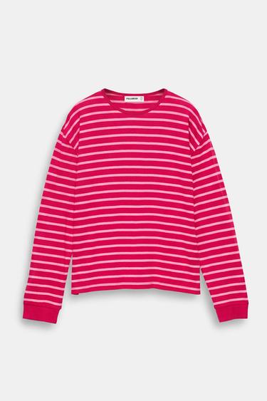 Oversize long sleeve striped T-shirt — Striped 6