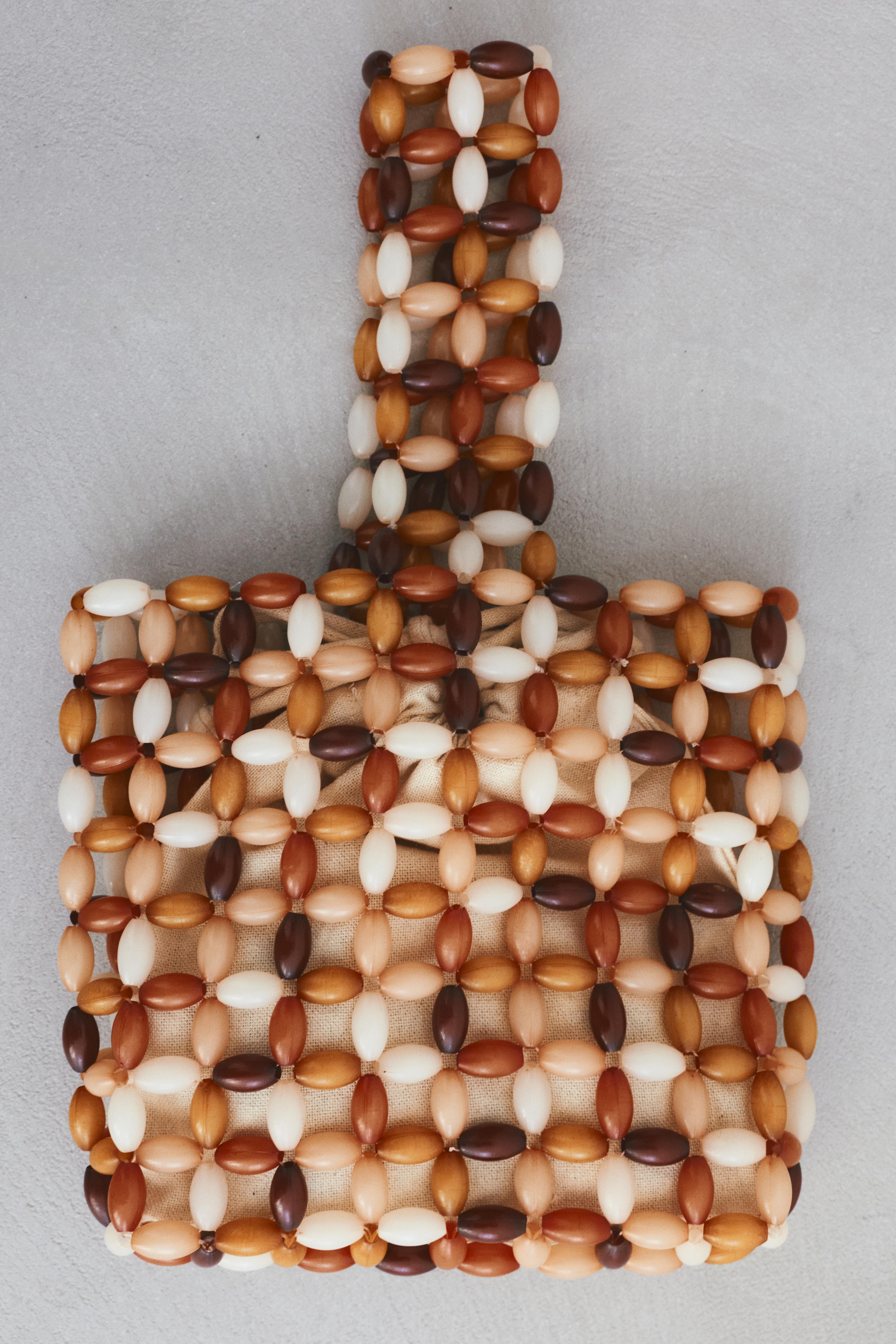 Boncuk detaylı el çantası - Görsel 14